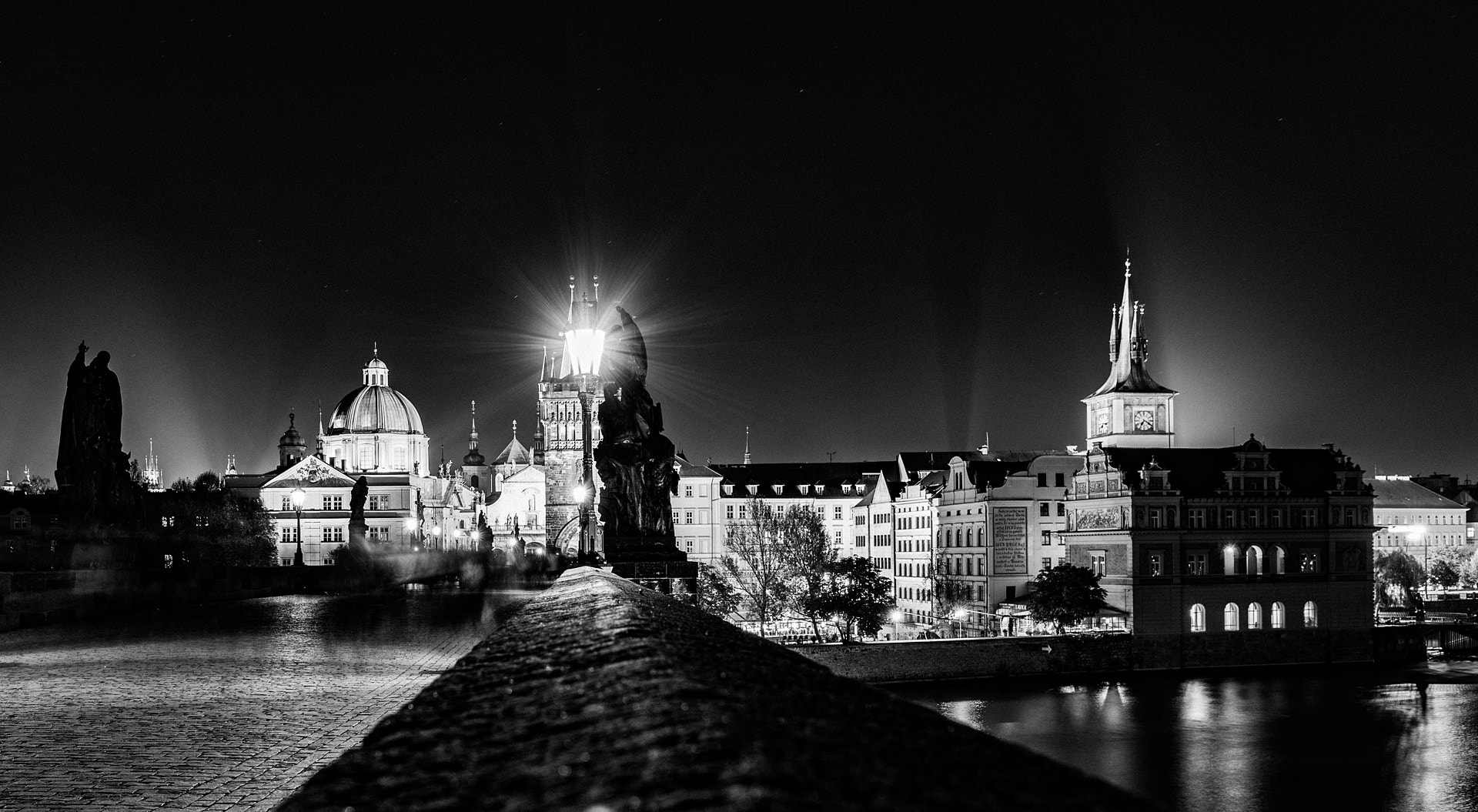 Sony a7R sample photo. Charles bridge at night photography