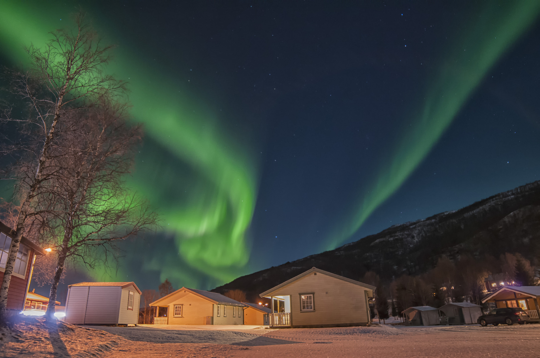 Samyang 14mm F2.8 ED AS IF UMC sample photo. Northern light photography