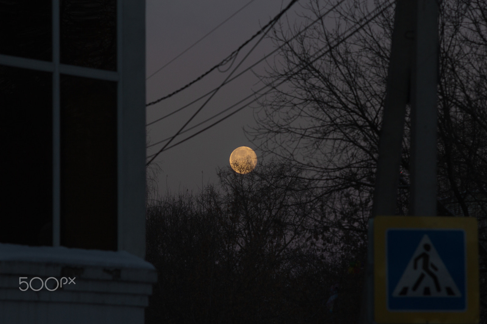 Canon EF 35-80mm f/4-5.6 sample photo. December frost moon / test ussr lens. photography