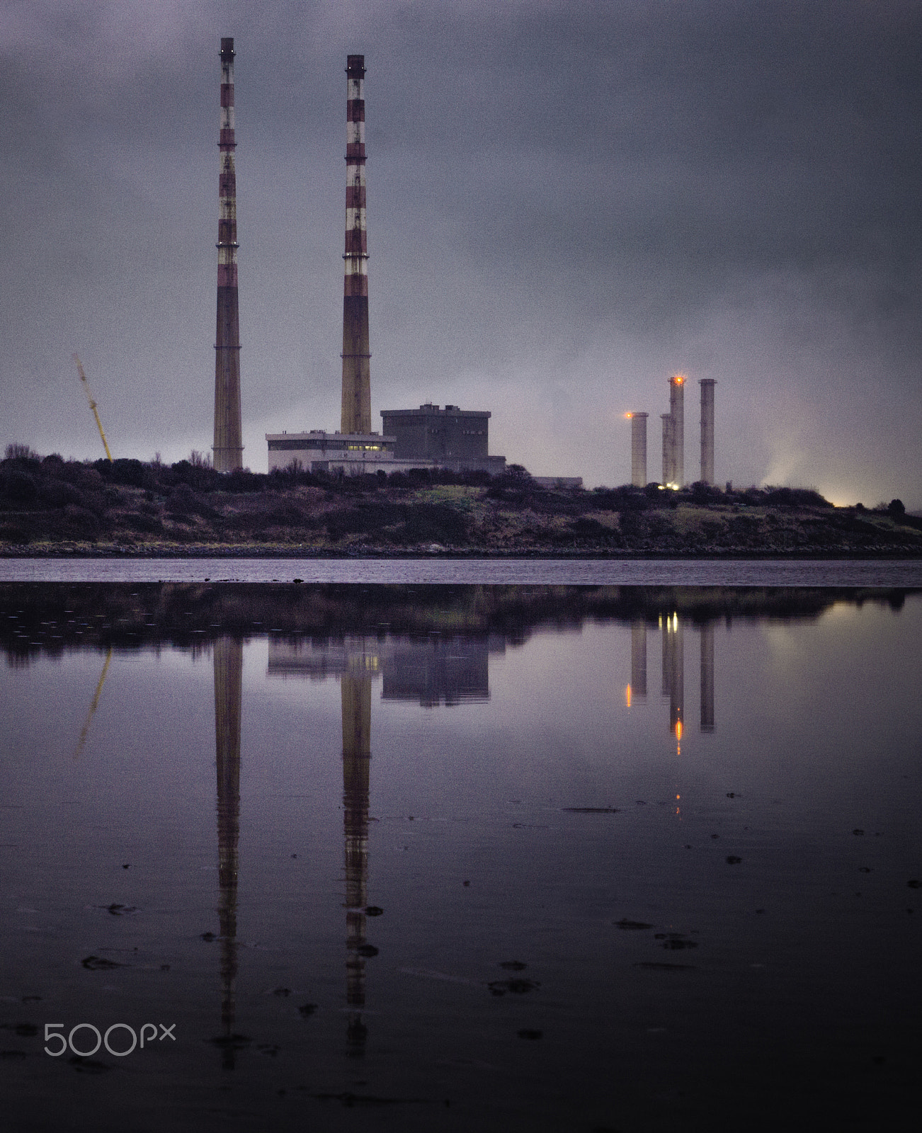 Sony a6000 + Sony FE 24-240mm F3.5-6.3 OSS sample photo. Old incinerator at poolbeg,  sandymount dublin photography