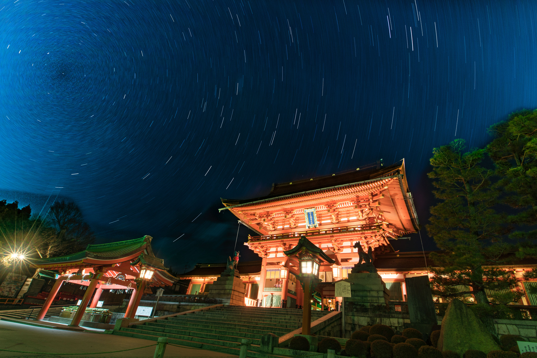Sony a7R II + Canon EF 16-35mm F2.8L II USM sample photo. Kyoto in night photography