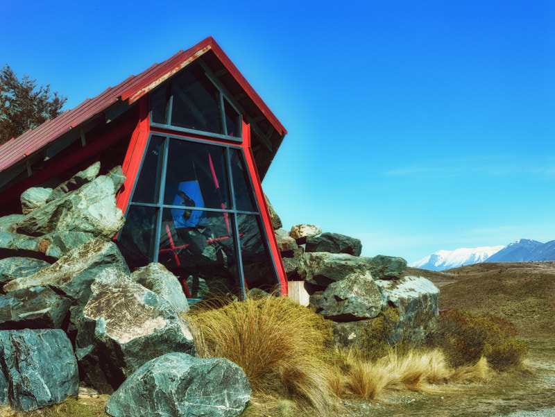 Leaf Credo 80 sample photo. Cafe beside lake tekapo photography