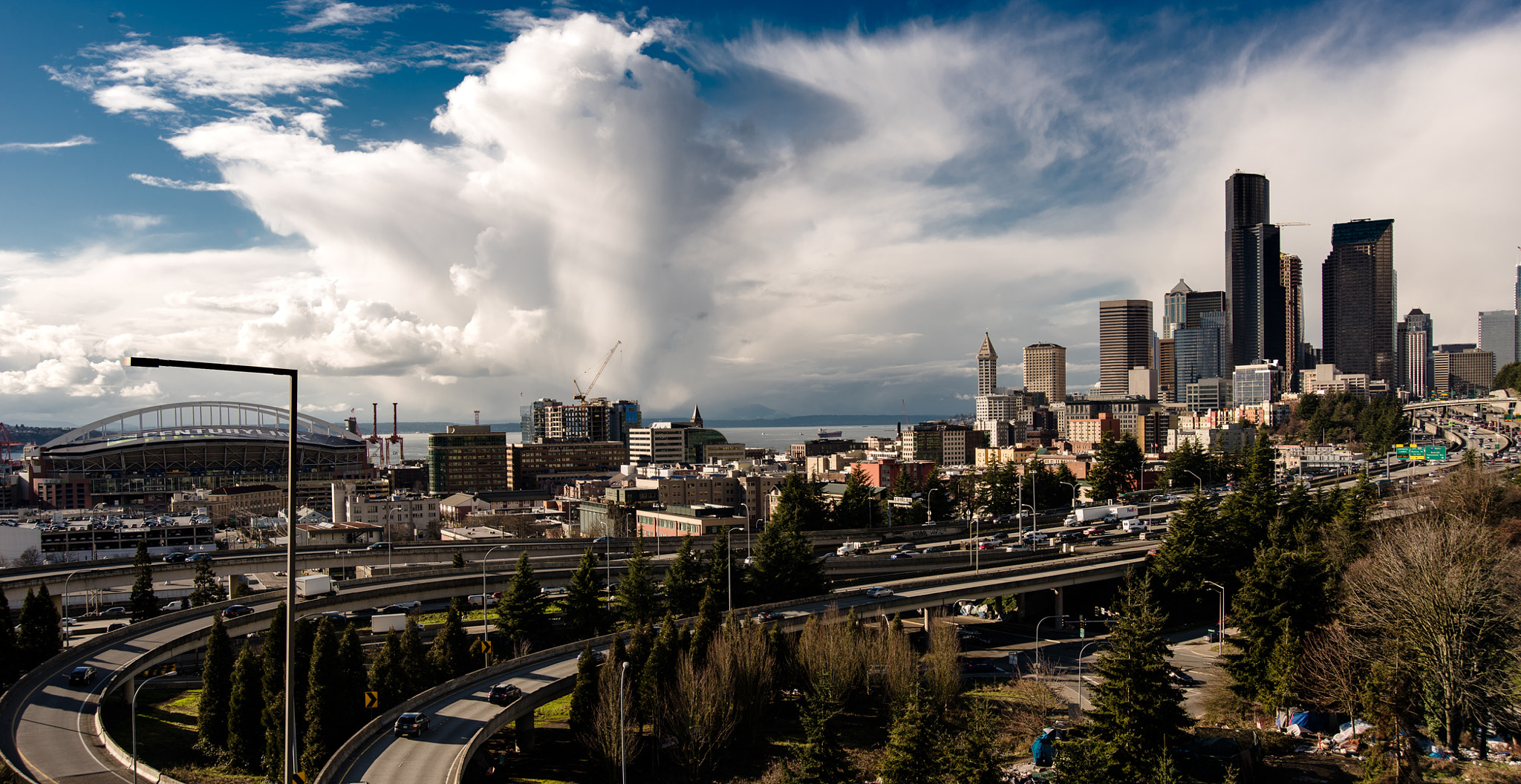 Nikon D810 sample photo. Seattle sky photography