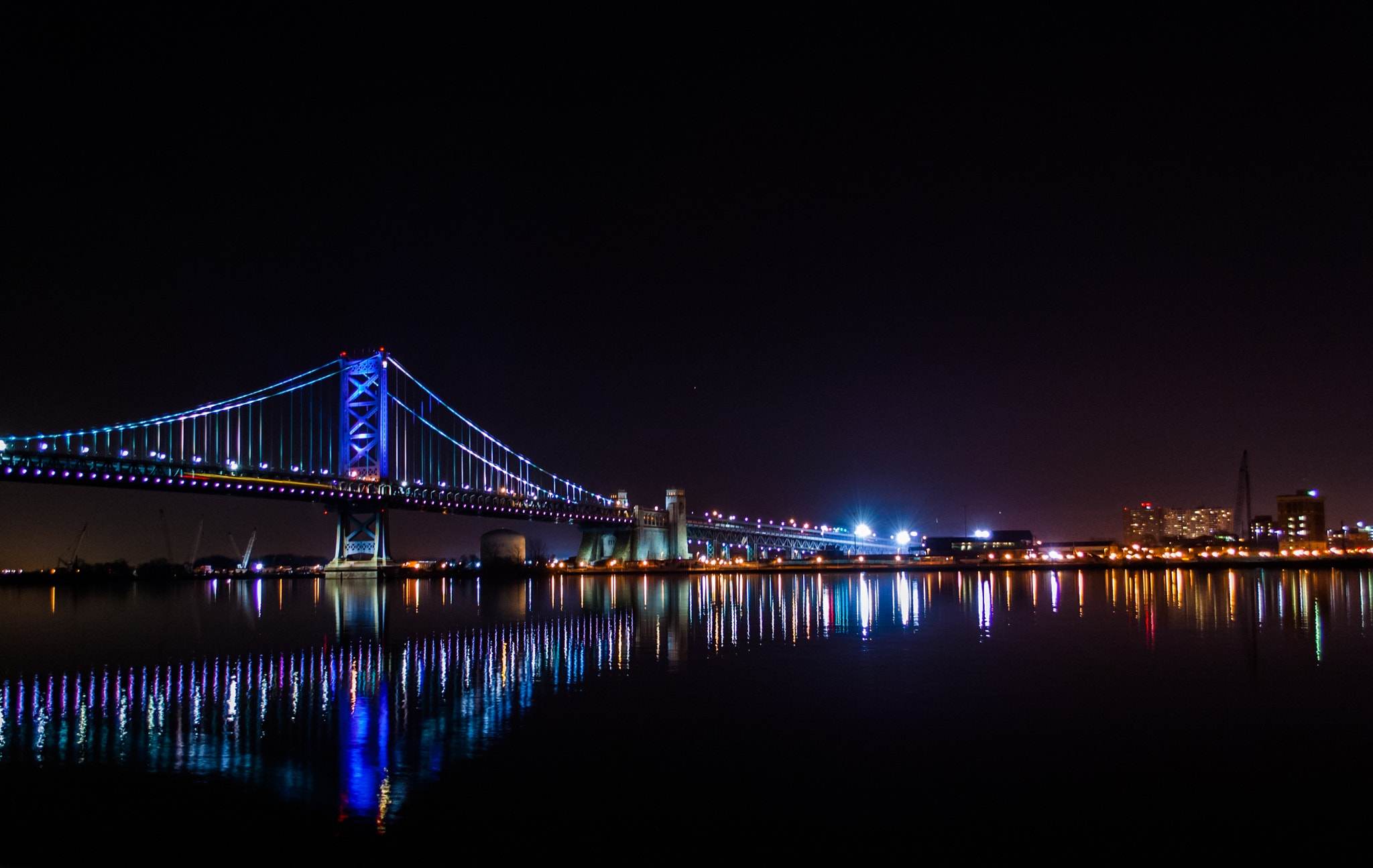 Nikon D40 sample photo. Ben franklin bridge  photography