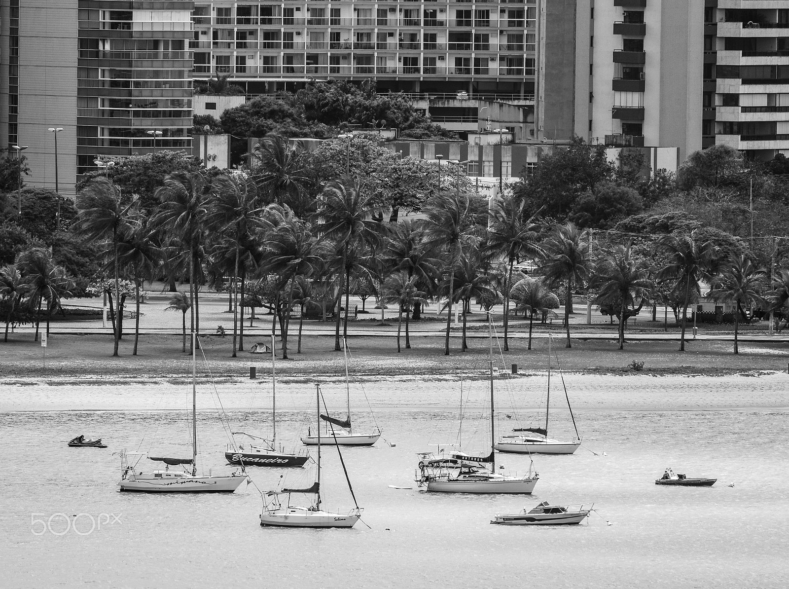Nikon D800 sample photo. Boats bw photography