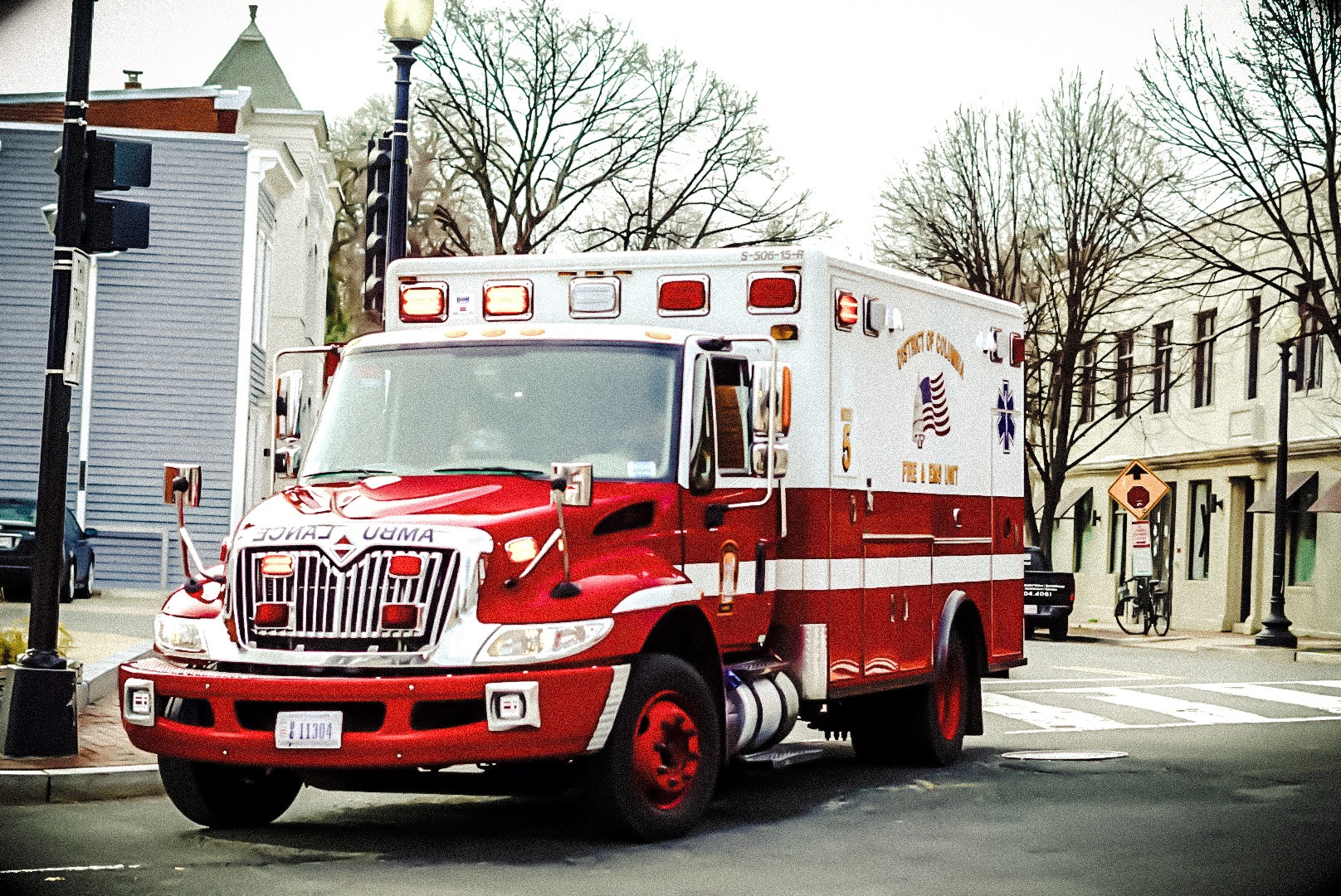 Sony FE 50mm F1.8 sample photo. Emergency vehicle photography