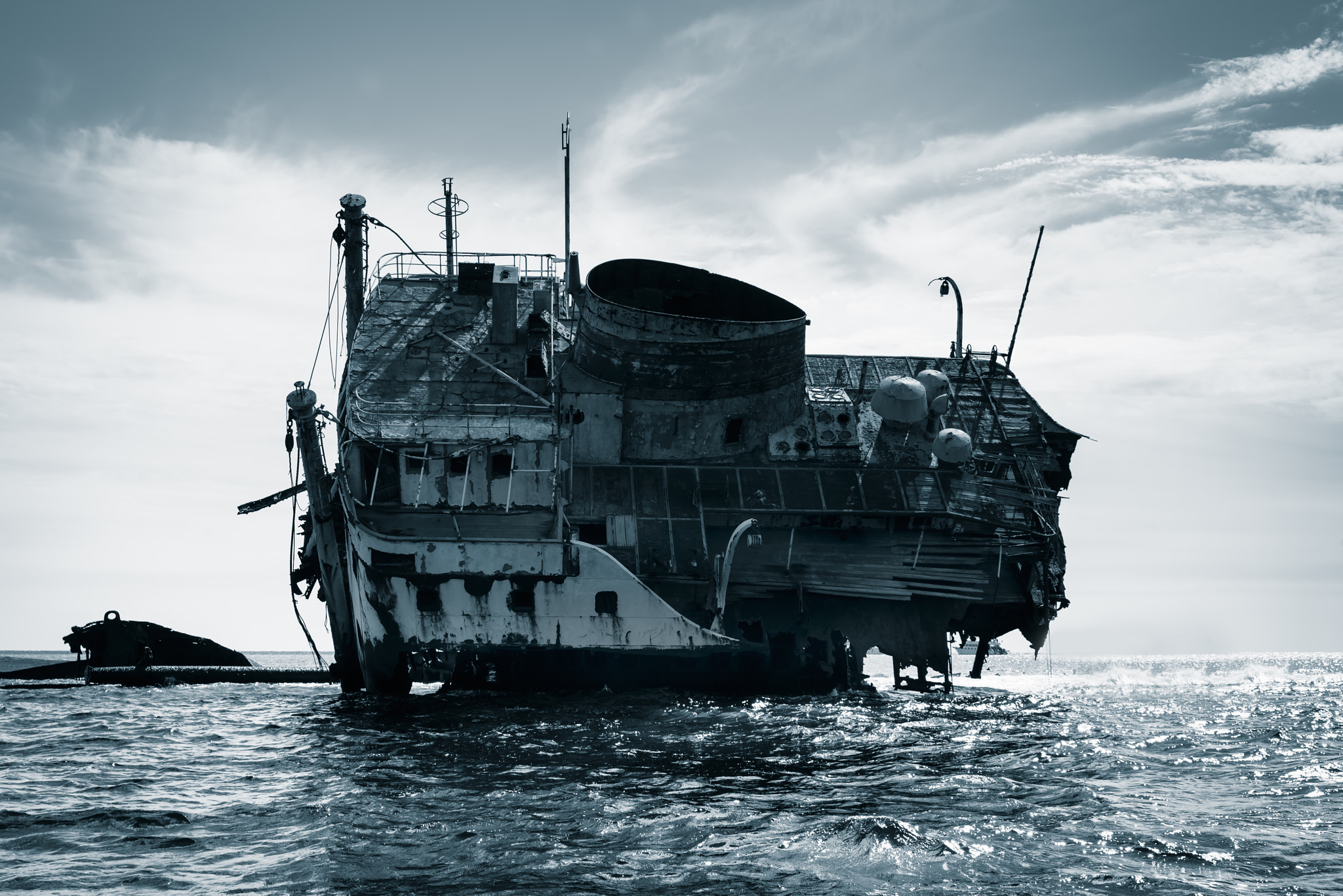 Nikon D800 sample photo. The wrecked ship on the reef in red sea, tiran island, egypt. photography