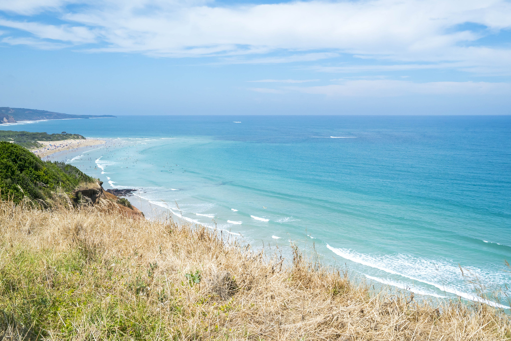 Sony a7S II + Sony FE 24-70mm F2.8 GM sample photo. Coastline of a rocky beach along the great ocean road photography