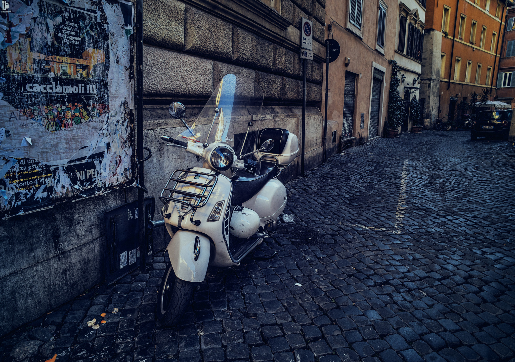 Sony a7 sample photo. Vespa rome photography