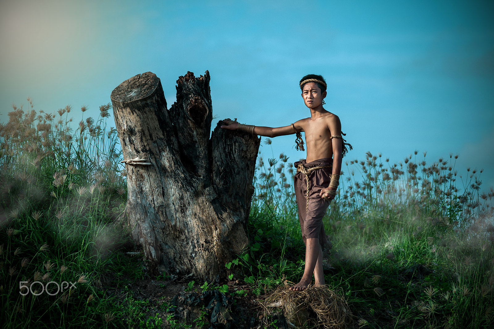 Nikon AF-Nikkor 80-200mm F2.8D ED sample photo. The young muay thai in action photography