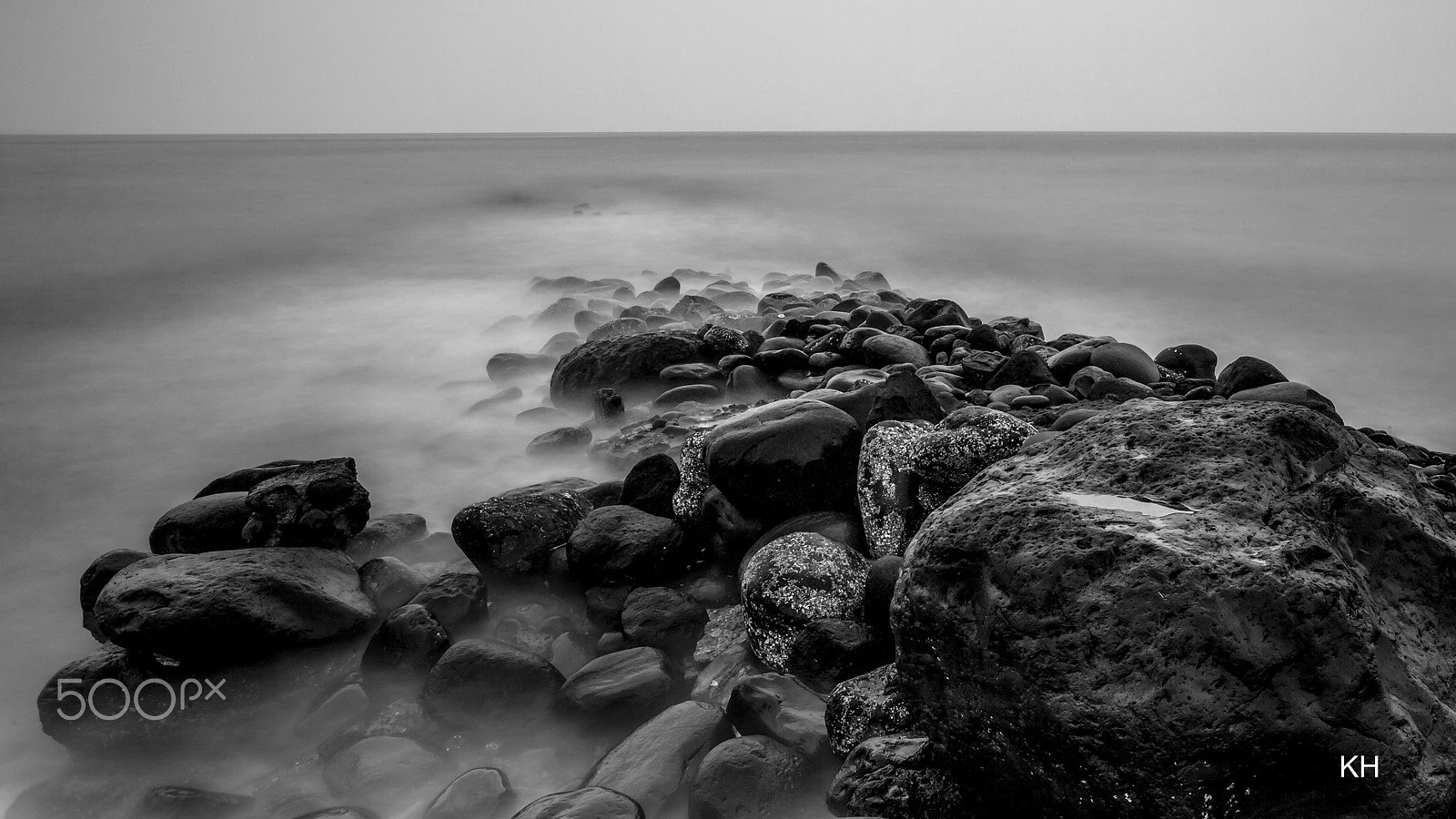 Canon EOS 5D Mark II sample photo. The misty rock photography