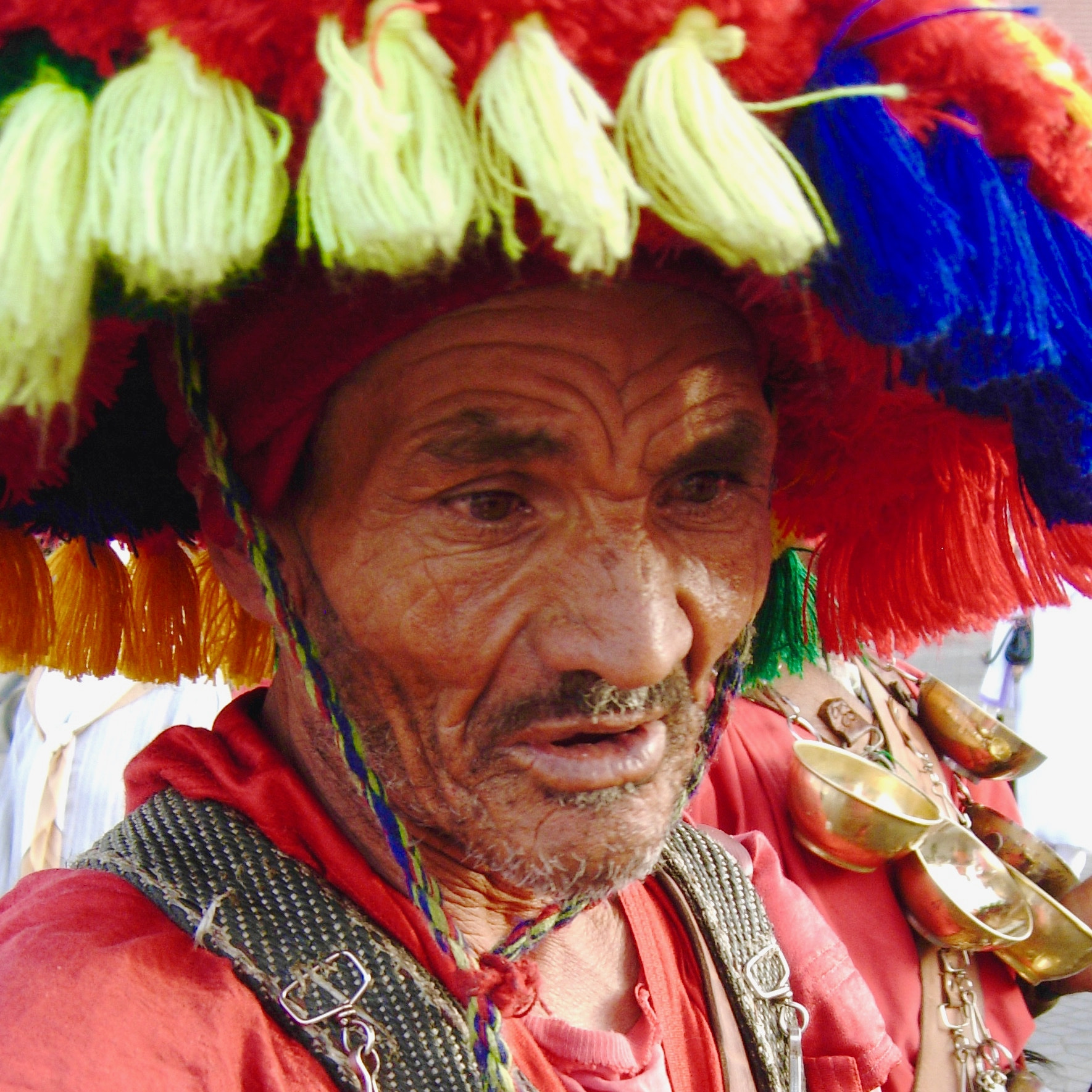 Nikon COOLPIX P4 sample photo. Water keeper in marrakesh photography