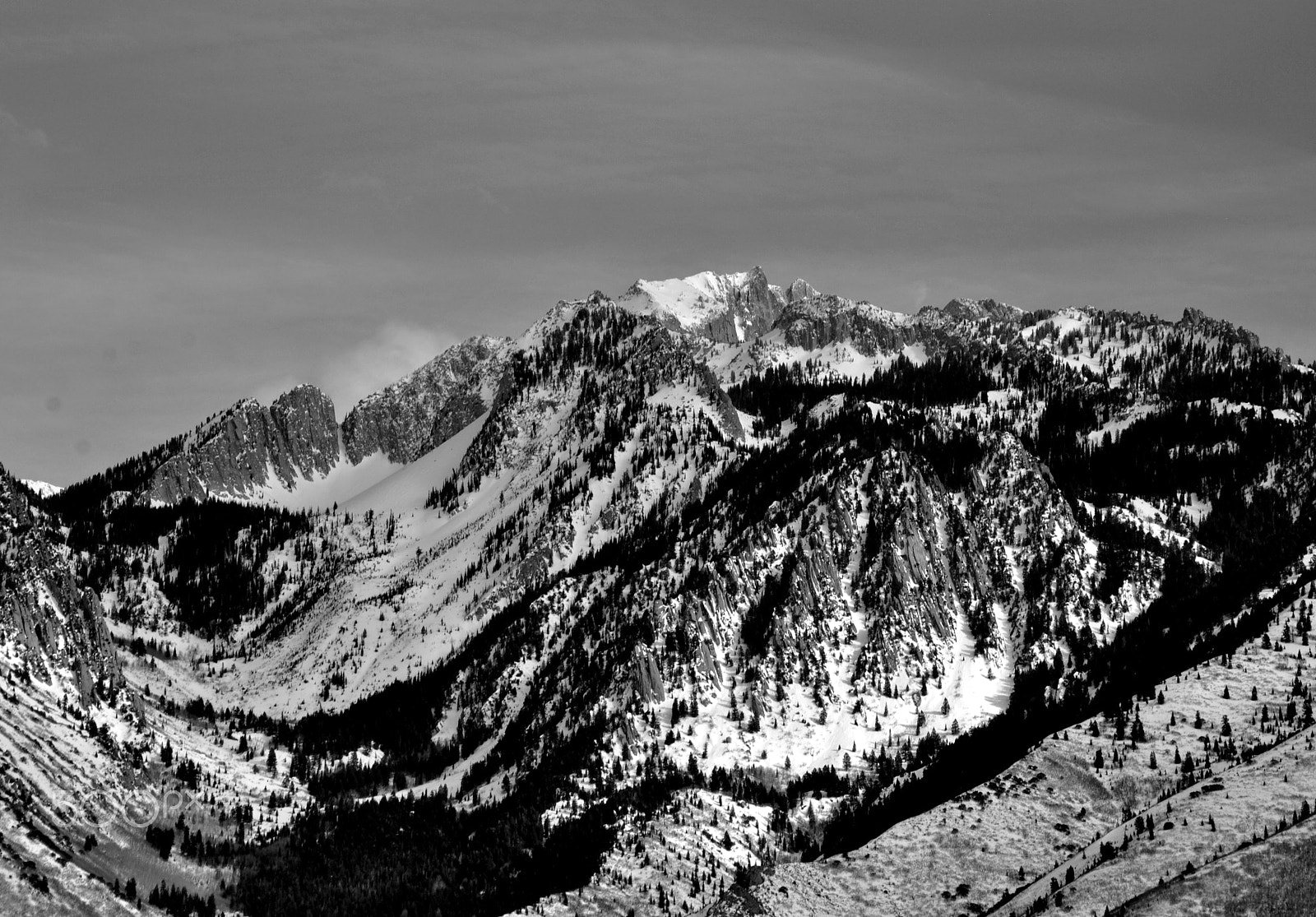 Sigma 70-300mm F4-5.6 APO DG Macro sample photo. Snowy peak utah photography