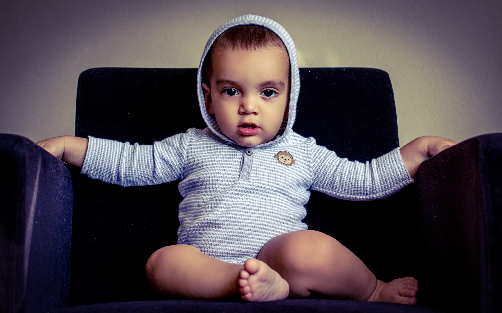 Canon EF 40mm F2.8 STM sample photo. My nephew was a natural at posing for this picture. photography