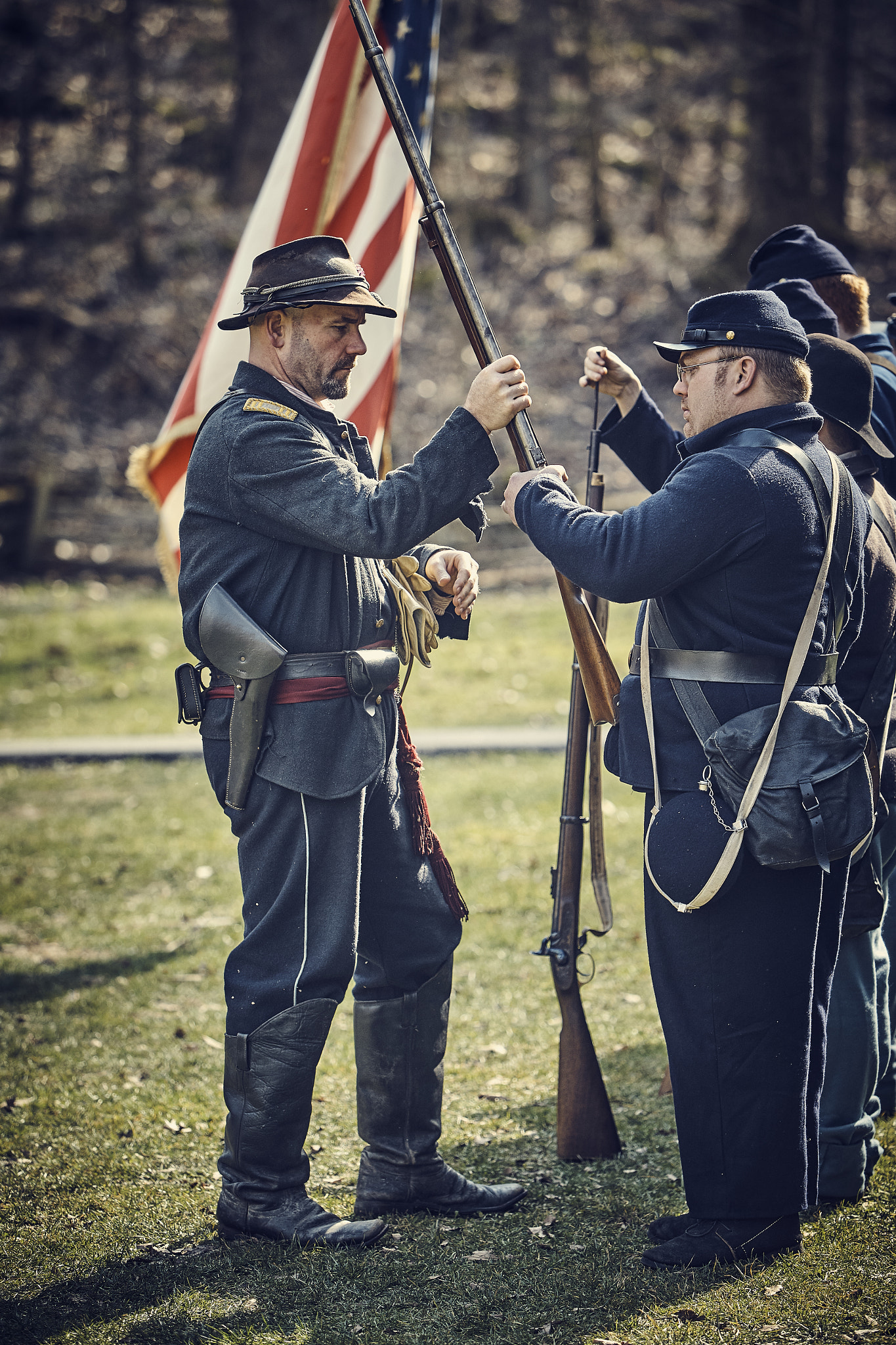 Canon EOS-1D C + Canon EF 70-200mm F2.8L IS USM sample photo. Spring mill civil war reenactment 2017 photography
