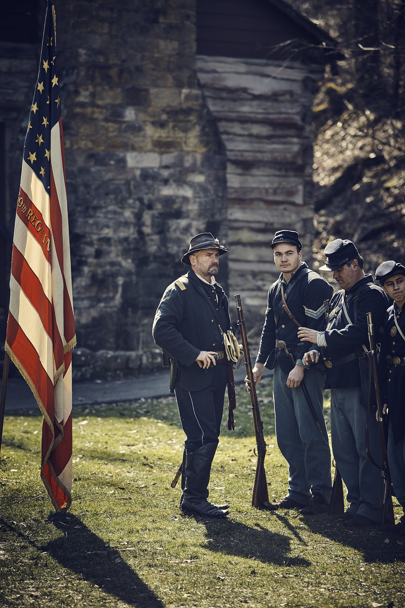 Canon EOS-1D C + Canon EF 70-200mm F2.8L IS USM sample photo. Spring mill civil war reenactment 2017 photography