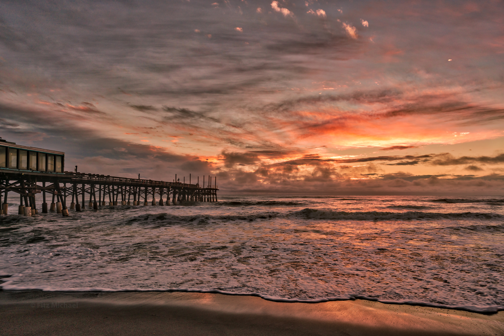 E 21mm F2.8 sample photo. Cocoa beach pier photography