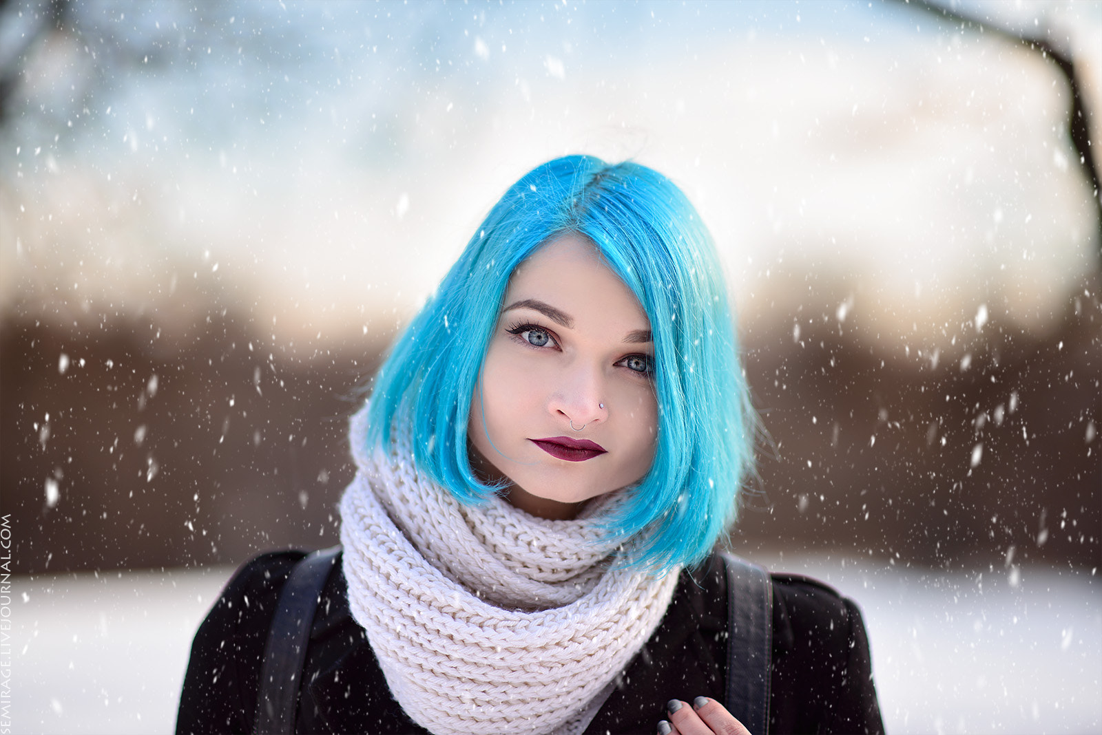 Nikon D800 + Sigma 85mm F1.4 EX DG HSM sample photo. Cold beauty photography