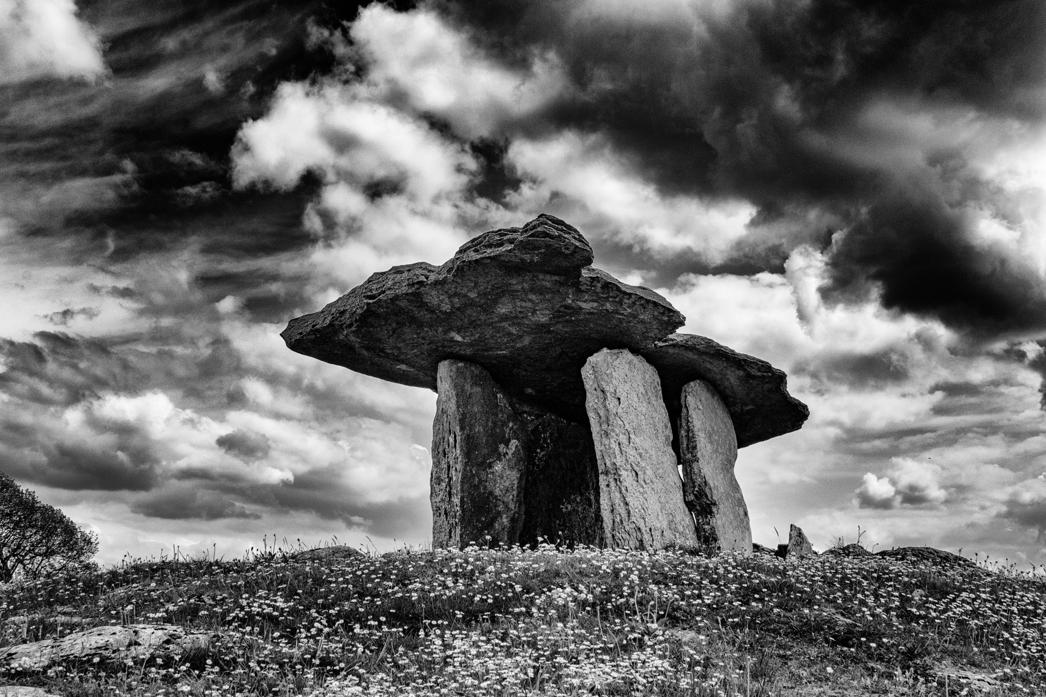 Canon EOS 760D (EOS Rebel T6s / EOS 8000D) + Canon EF 24-105mm F4L IS USM sample photo. Poulnabrone dolmen photography