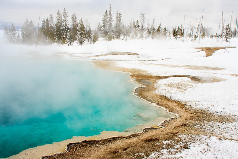 Canon EOS 40D sample photo. Yellowstone winter photography