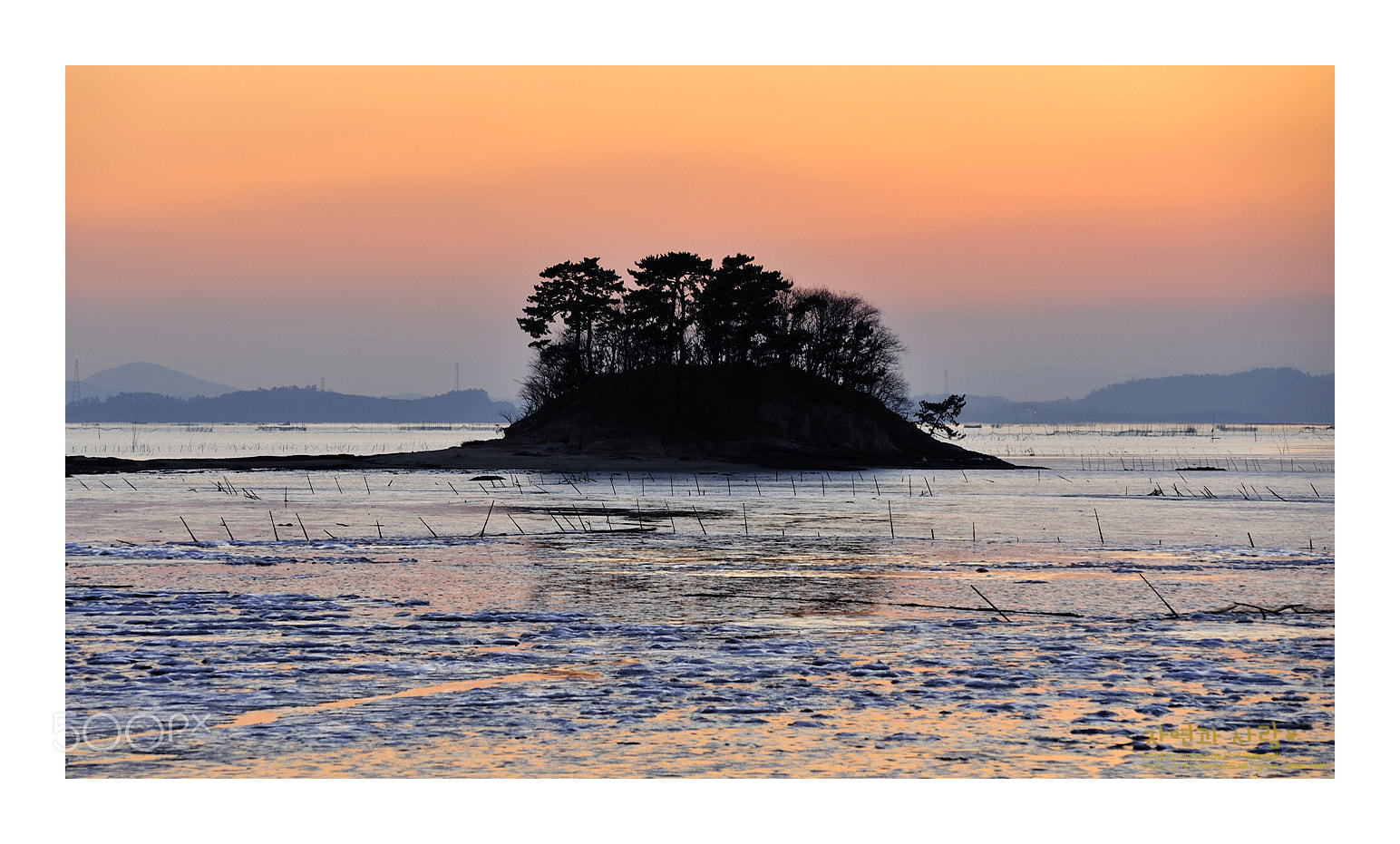 Nikon D700 sample photo. Sunset of suncheon bay photography