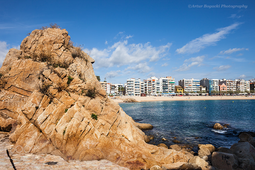 Canon EF 24mm F2.8 IS USM sample photo. Blanes town on costa brava in spain photography