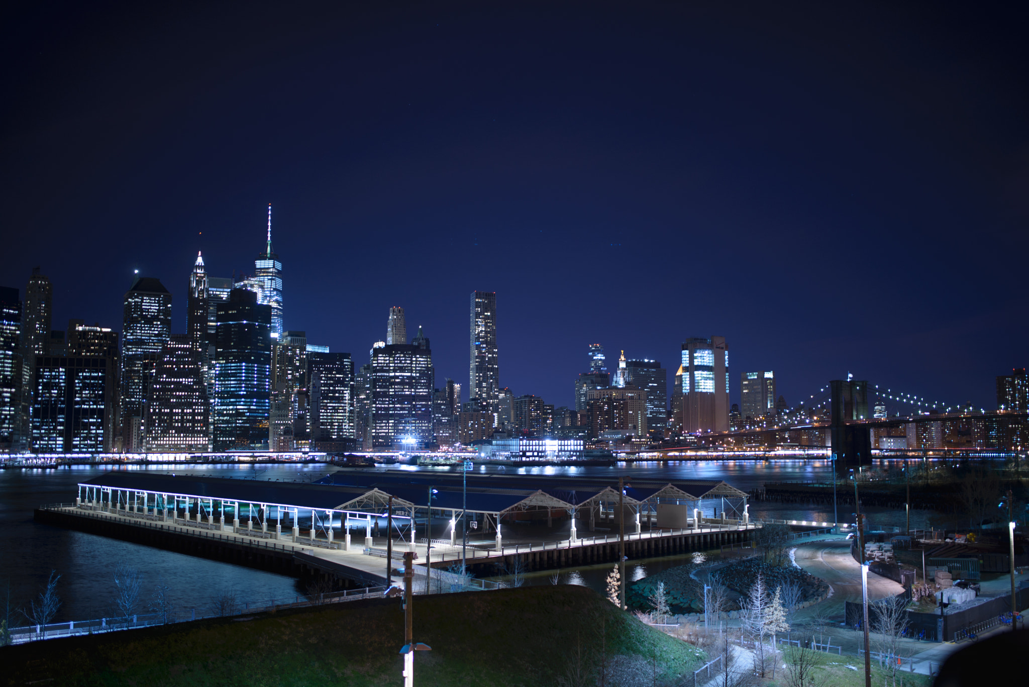 Nikon D600 + Sigma 35mm F1.4 DG HSM Art sample photo. Manhattan from brooklyn heights photography