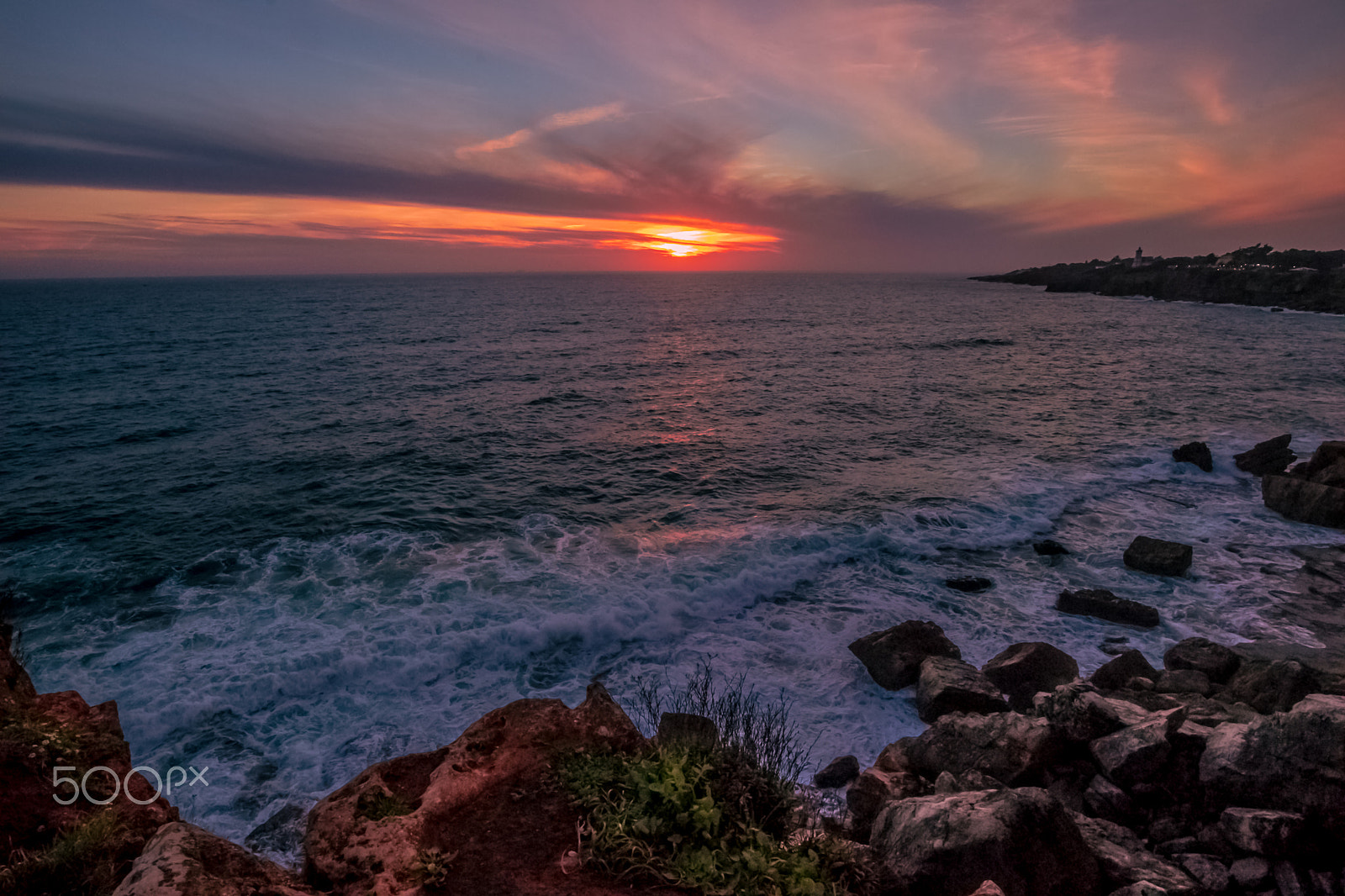 Canon EOS M5 + Canon EF-M 11-22mm F4-5.6 IS STM sample photo. Dusk at costa da guia,cascais photography