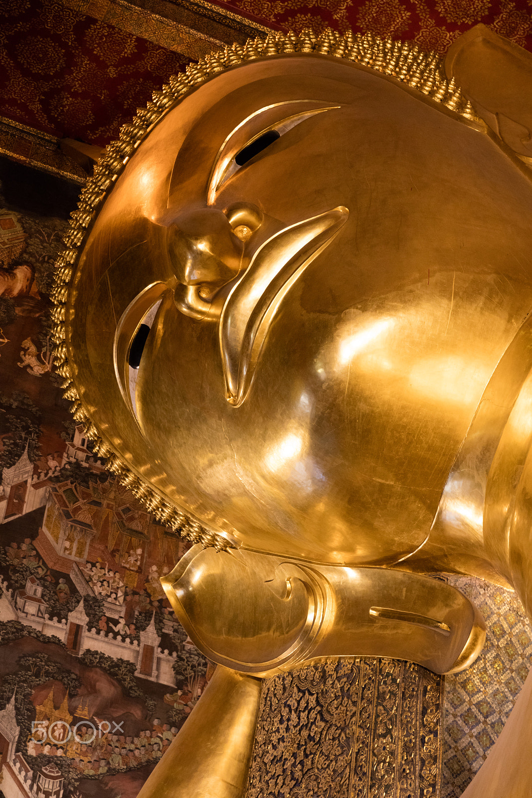 Sigma 24-70mm F2.8 EX DG Macro sample photo. Reclining buddha in wat pho photography