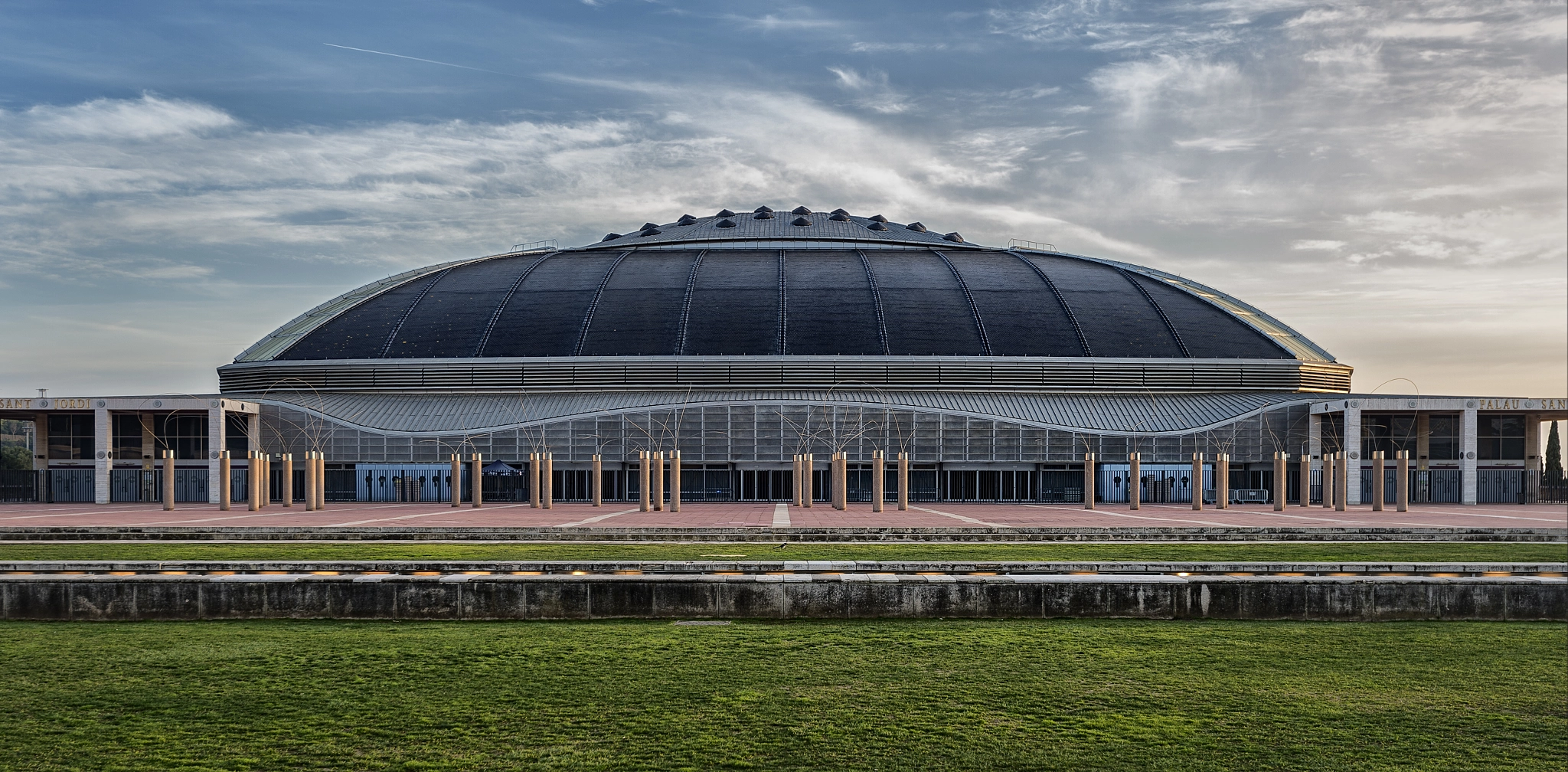 Nikon AF-S Nikkor 16-35mm F4G ED VR sample photo. Palau sant jordi on olympic park (barcelona) photography