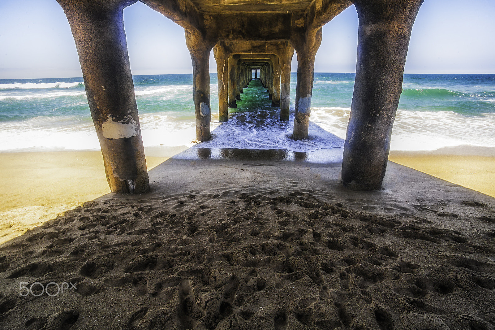 Canon EOS 5D sample photo. Under the pier photography