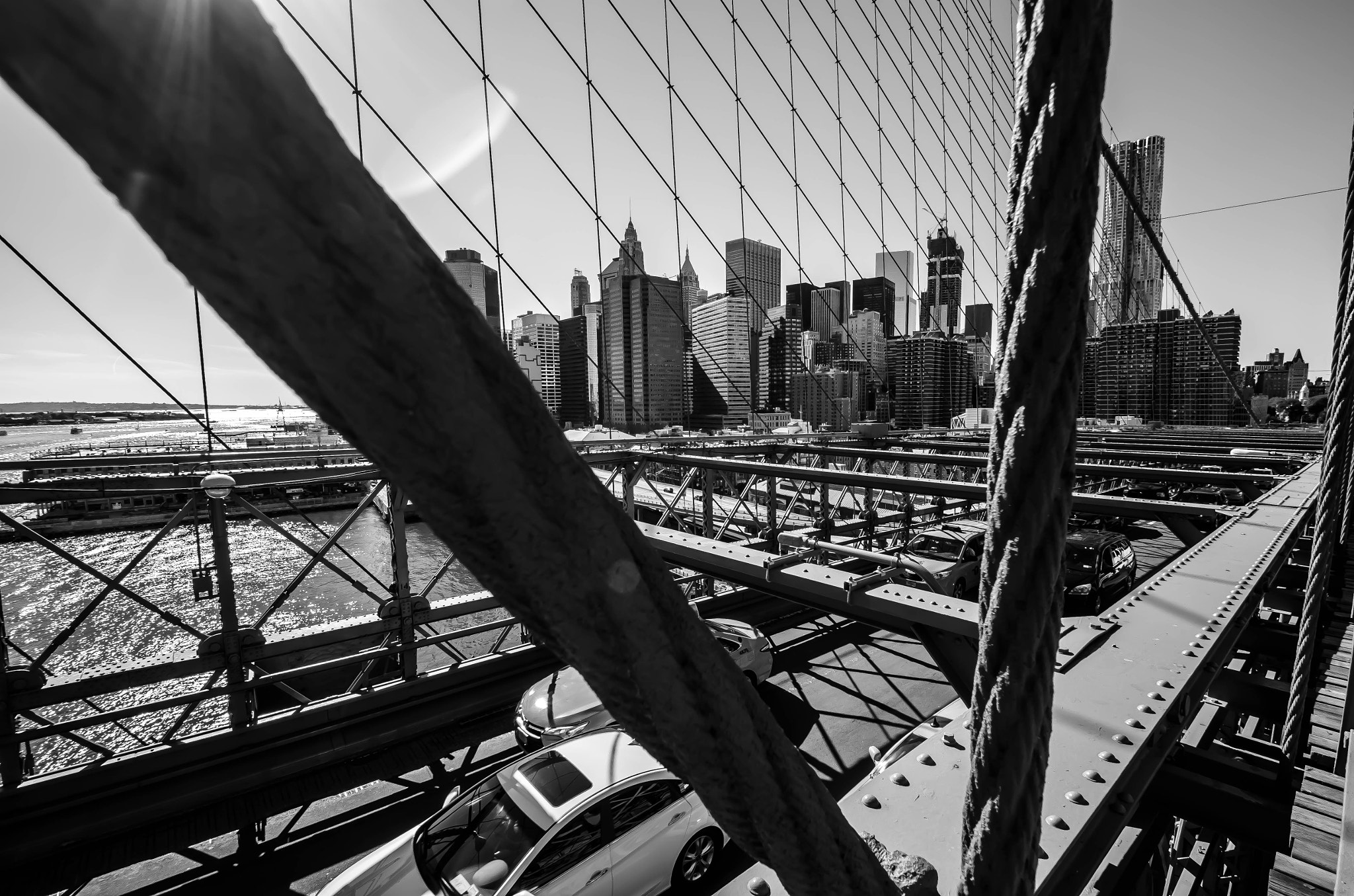 Nikon D5100 + Tamron SP AF 10-24mm F3.5-4.5 Di II LD Aspherical (IF) sample photo. View from the brooklyn bridge, new york, usa photography
