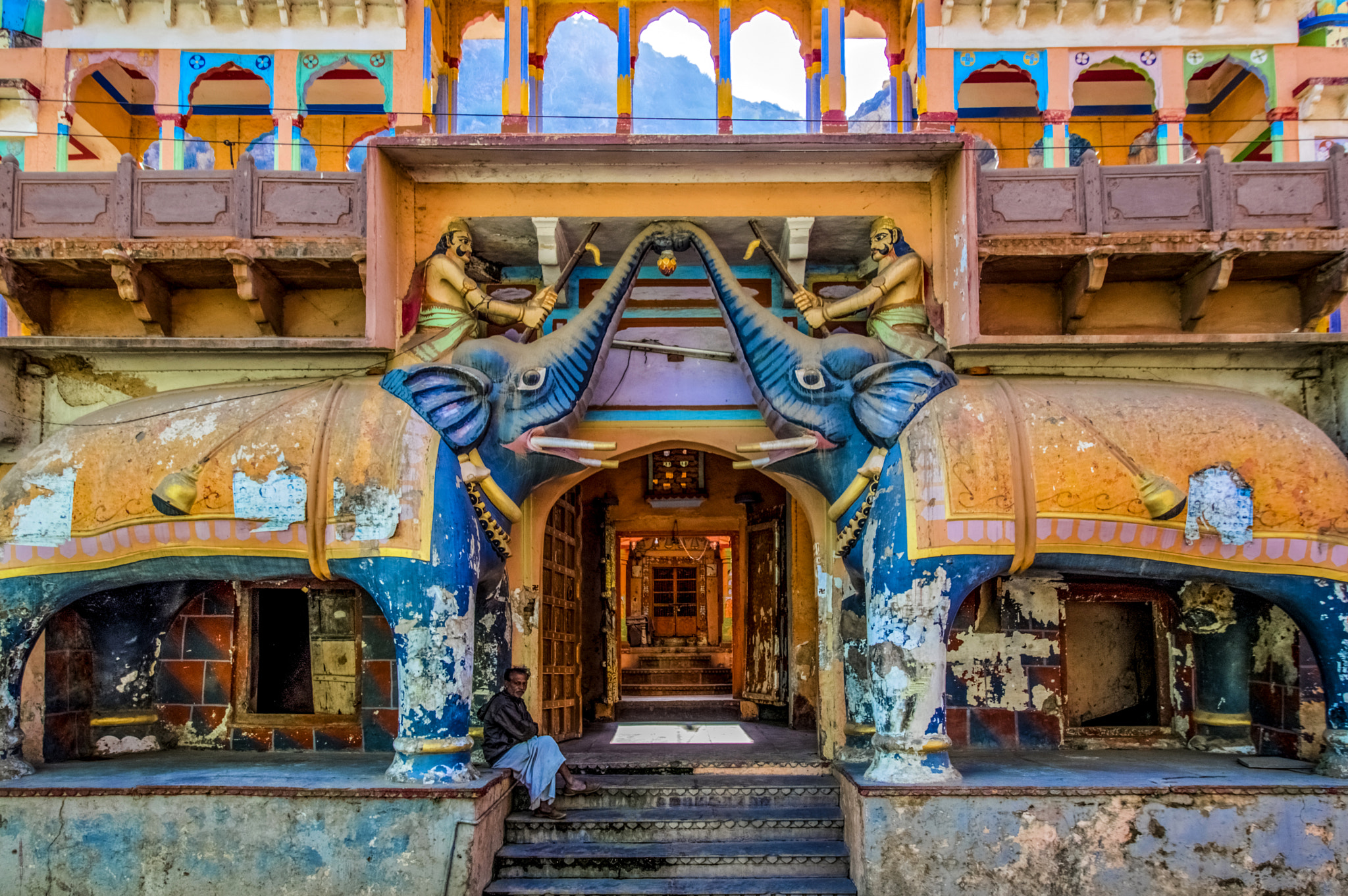 Pentax K-3 II sample photo. Kala gaura bhairav temple photography