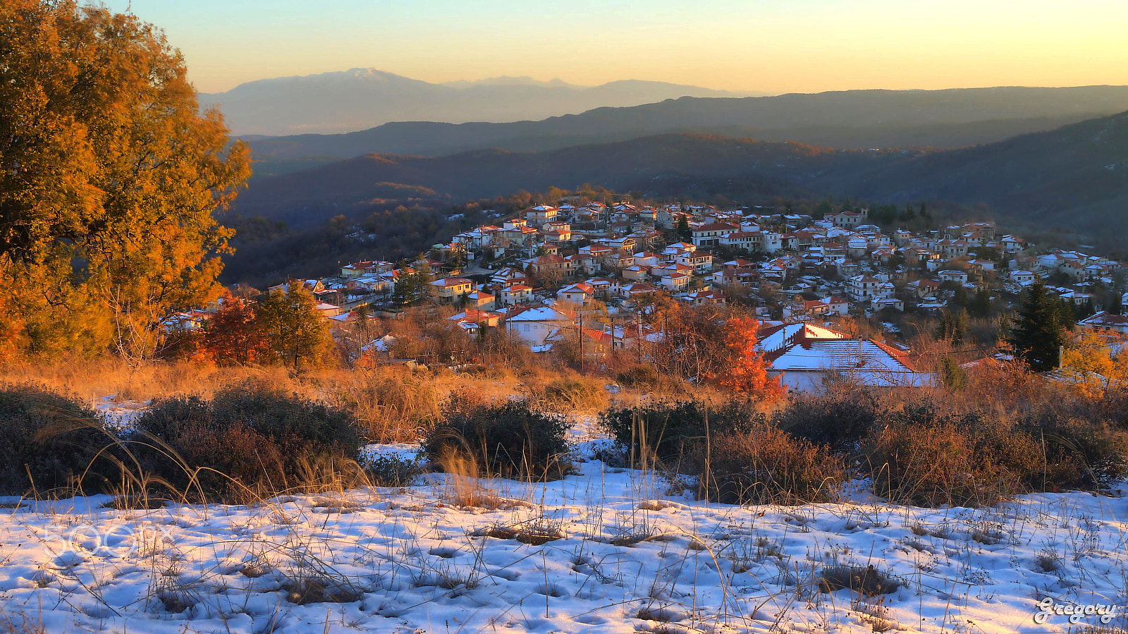 Panasonic Lumix DMC-G10 sample photo. Vertiskos, winter morning light photography