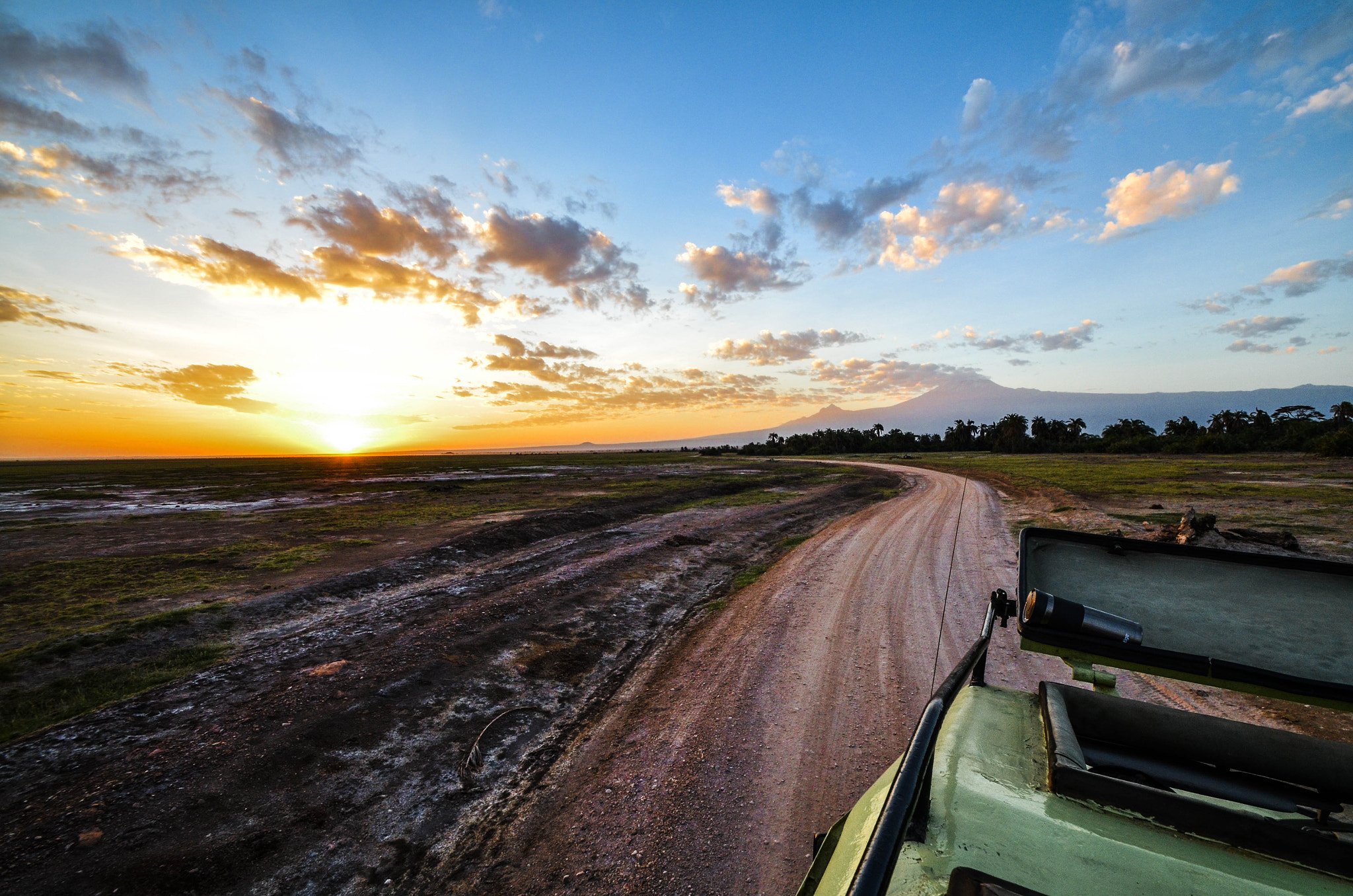 Nikon D5100 sample photo. Sunrise in amboseli national park, kenya photography