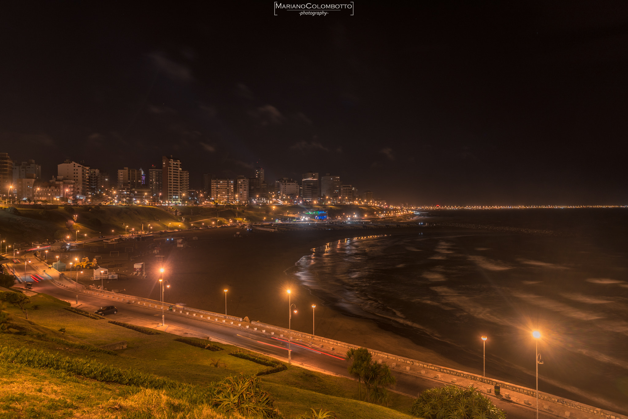 Nikon D610 sample photo. Mar del plata city lights photography