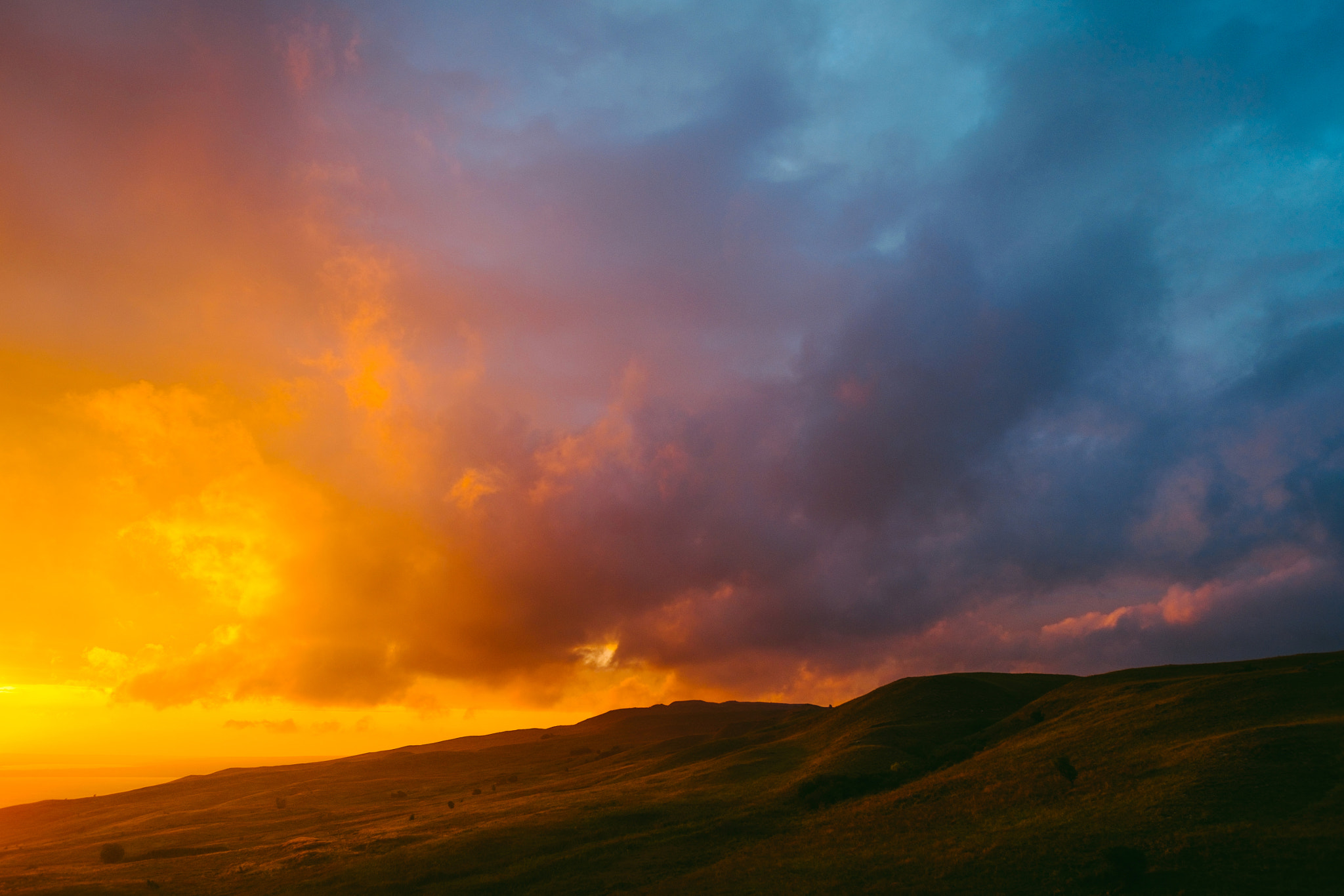 Fujifilm X-E1 sample photo. Sunset clouds photography