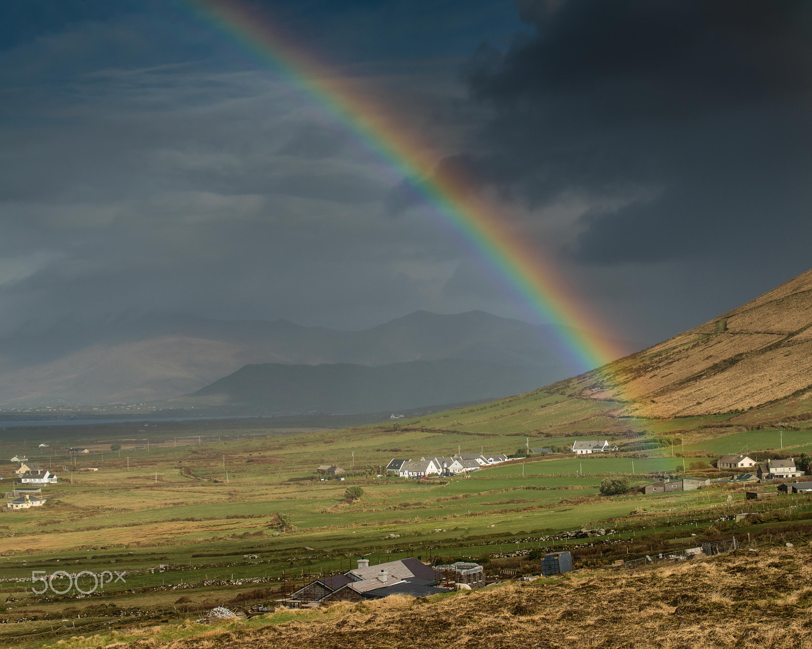 Nikon AF-S Nikkor 70-200mm F4G ED VR sample photo. Dingle rainbow photography