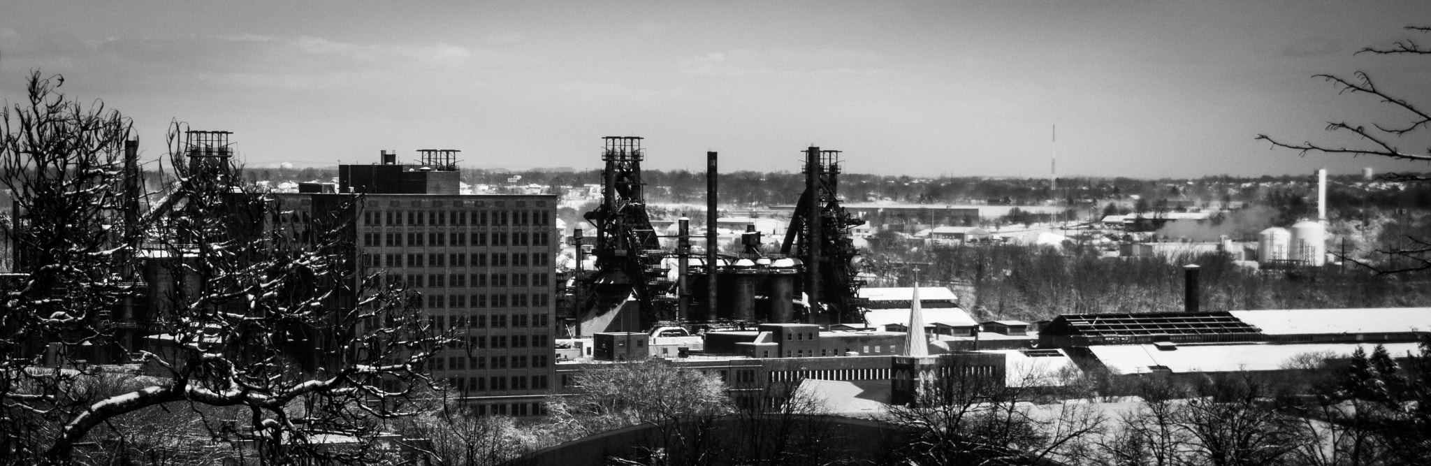 Sigma 18-250mm F3.5-6.3 DC OS HSM sample photo. Bethlehem steel stacks photography