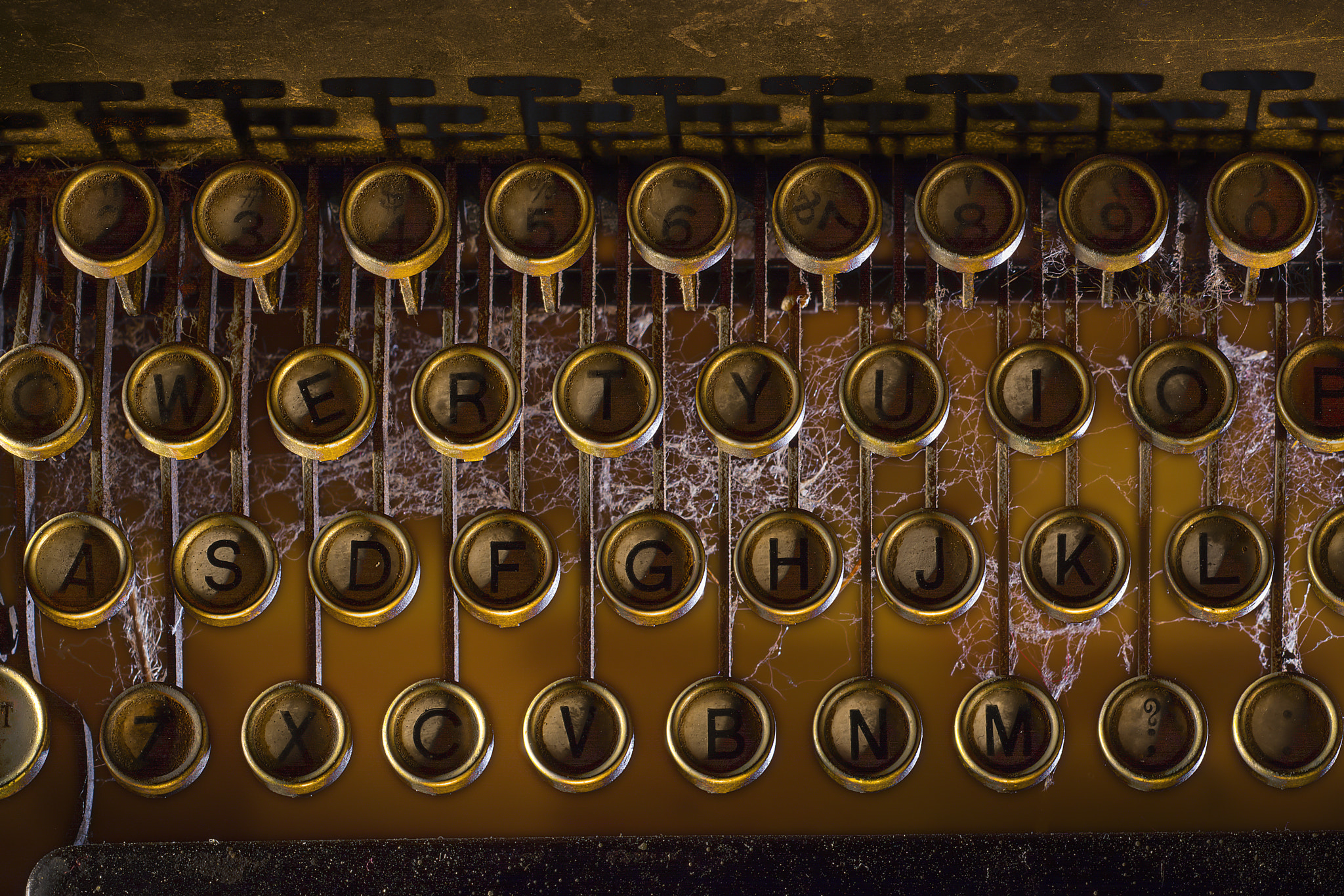 Nikon D7100 sample photo. Vintage typewriter keys photography