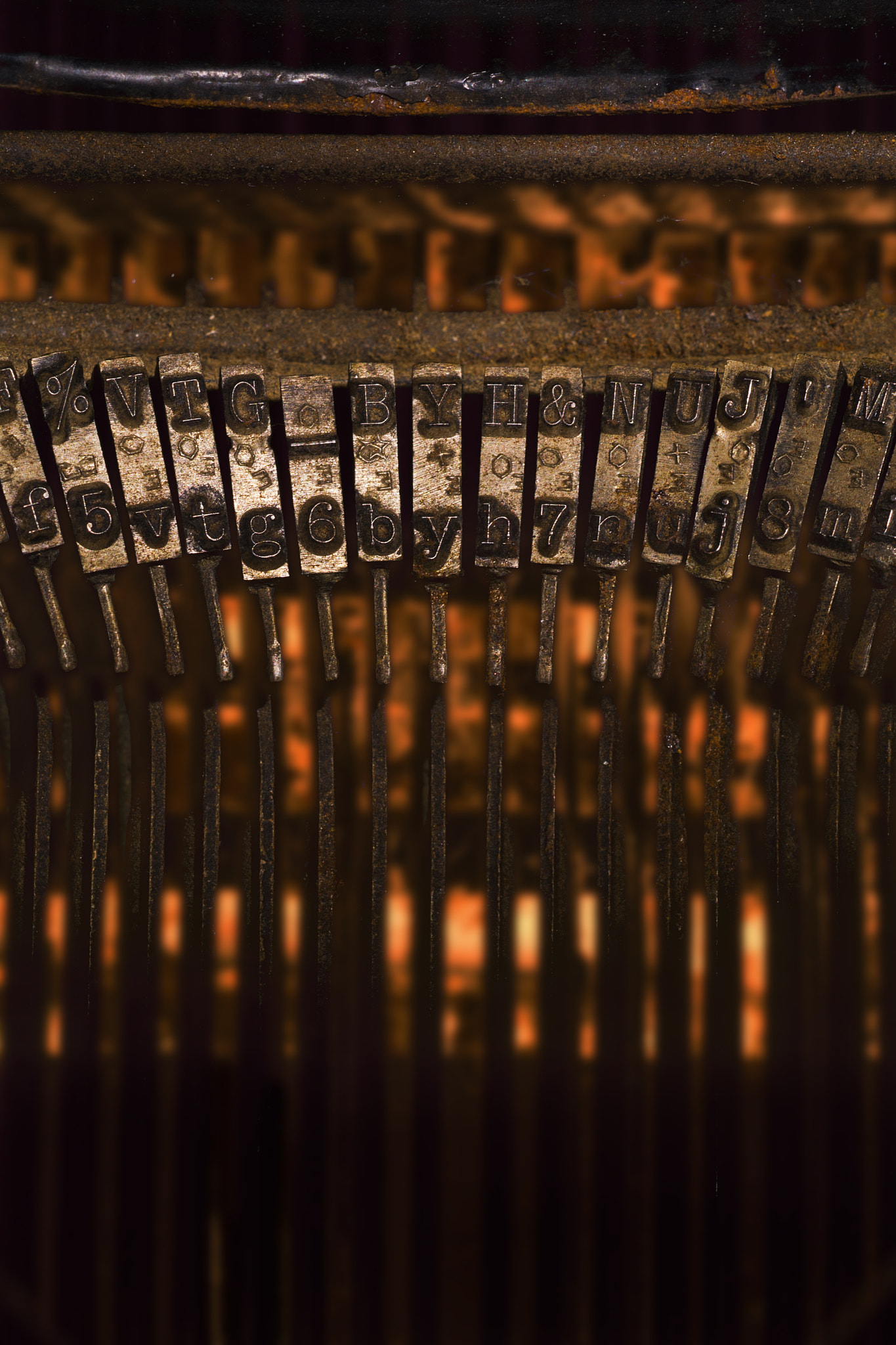 Nikon D7100 sample photo. Vintage typewriter keys photography