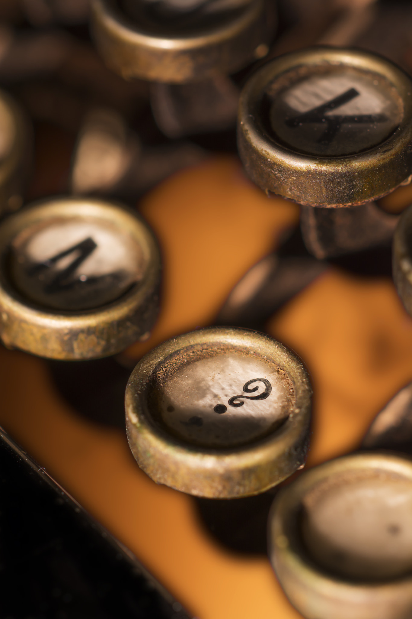 Nikon D7100 sample photo. Vintage typewriter keys photography