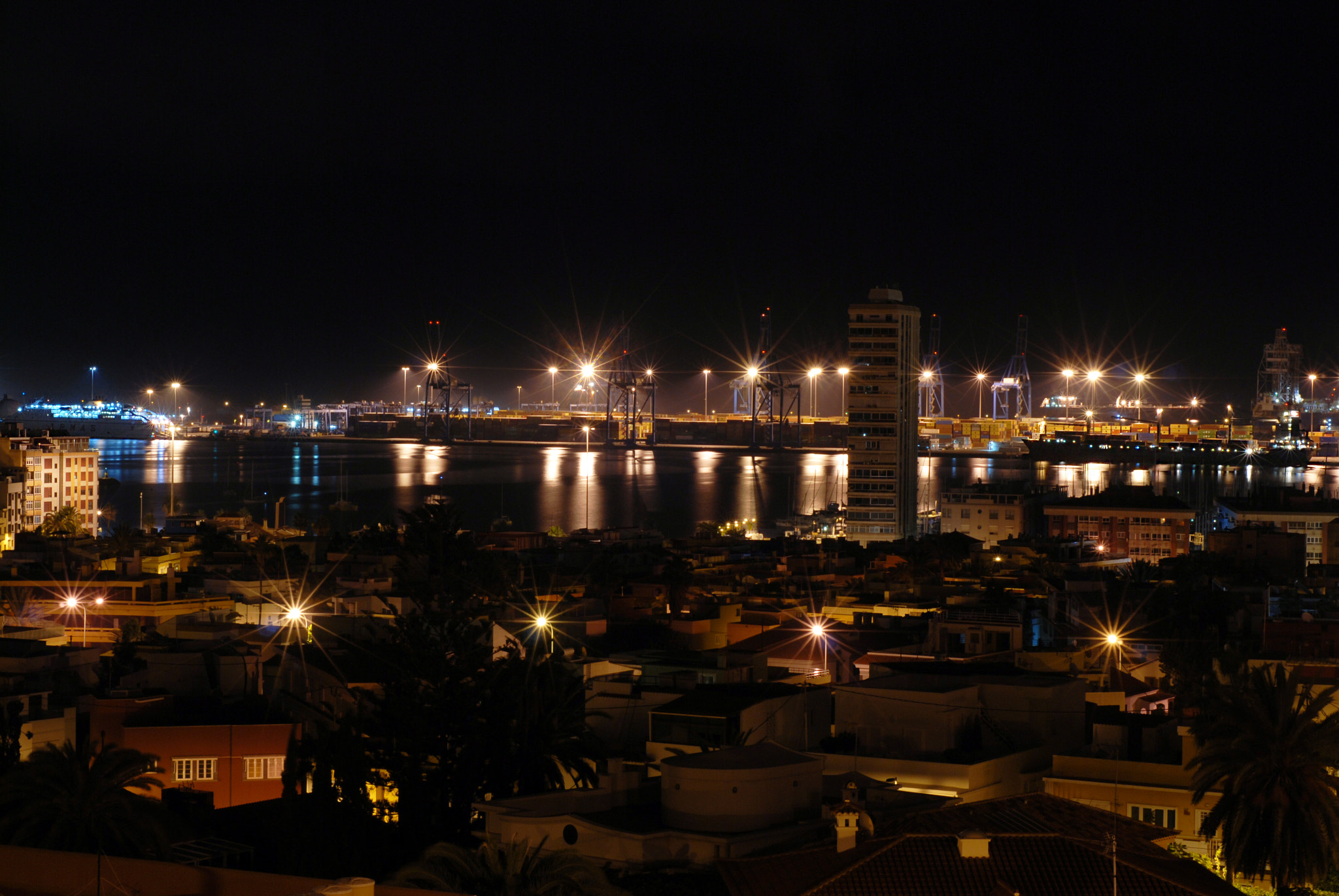 Nikon D200 sample photo. Las palmas view photography