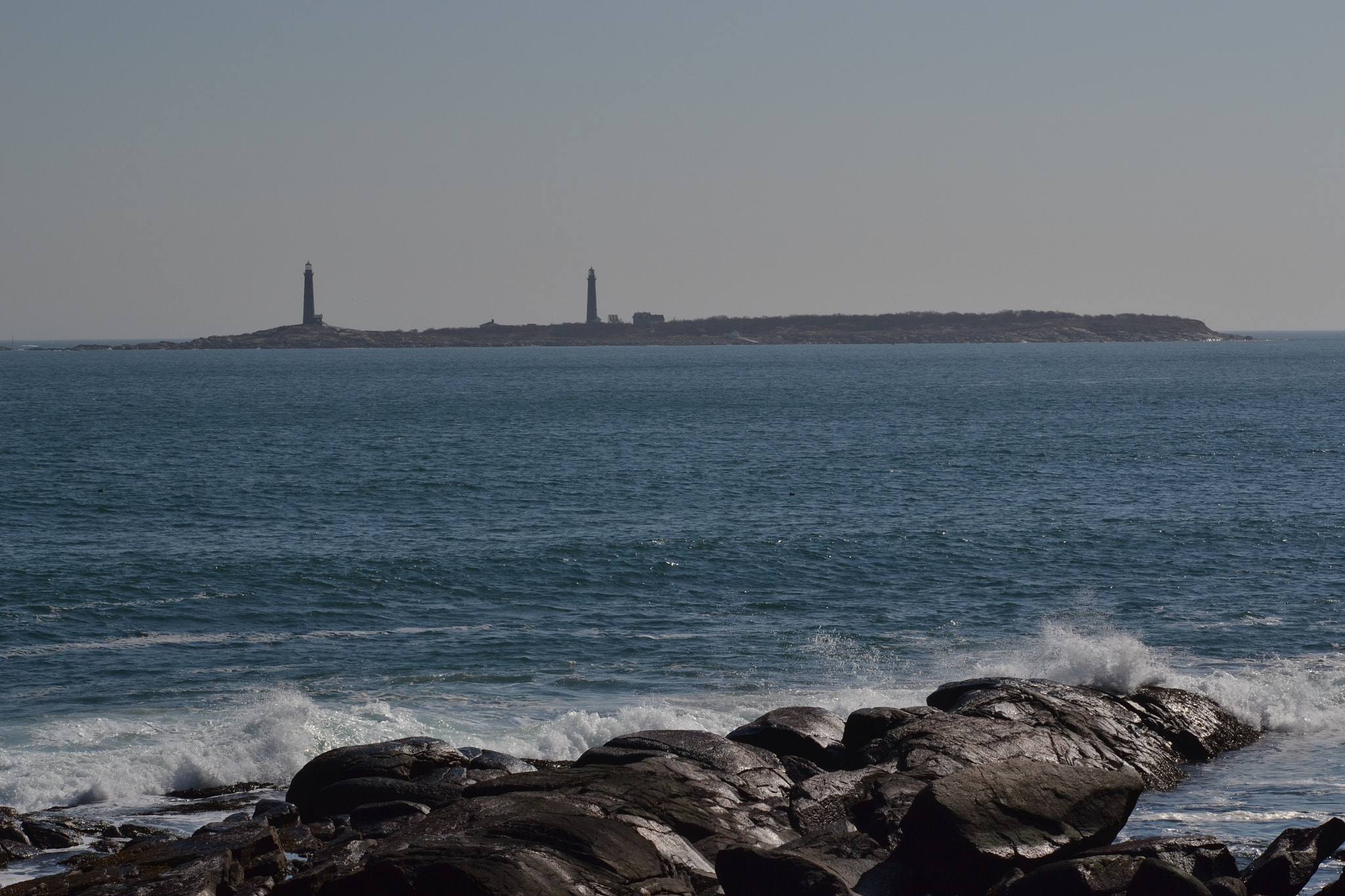 Sigma 70-300mm F4-5.6 APO DG Macro sample photo. Twin lights on thacher island rockport ma photography