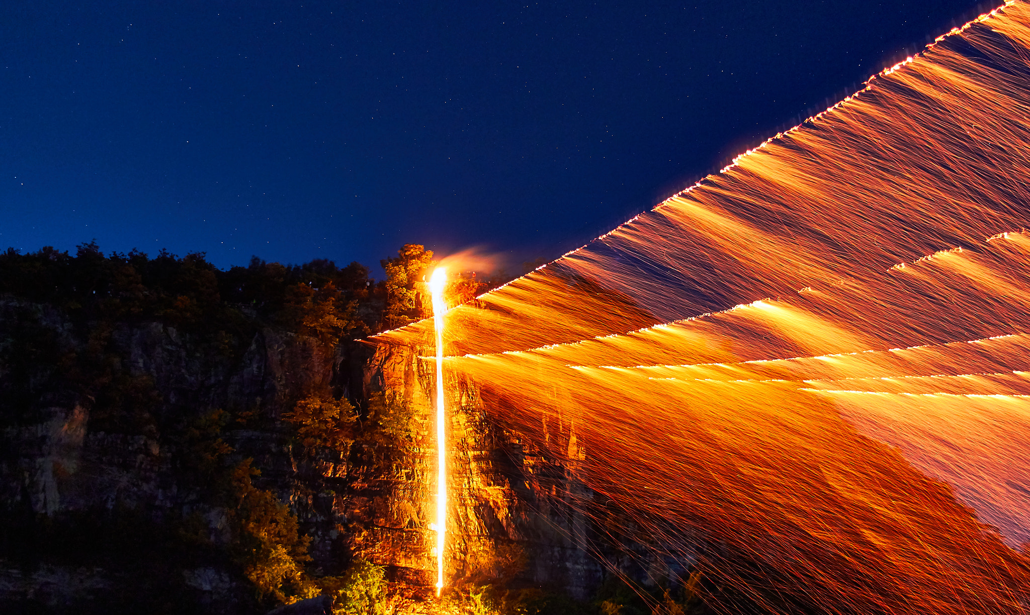 Canon EF-S 24mm F2.8 STM sample photo. Fire festival photography
