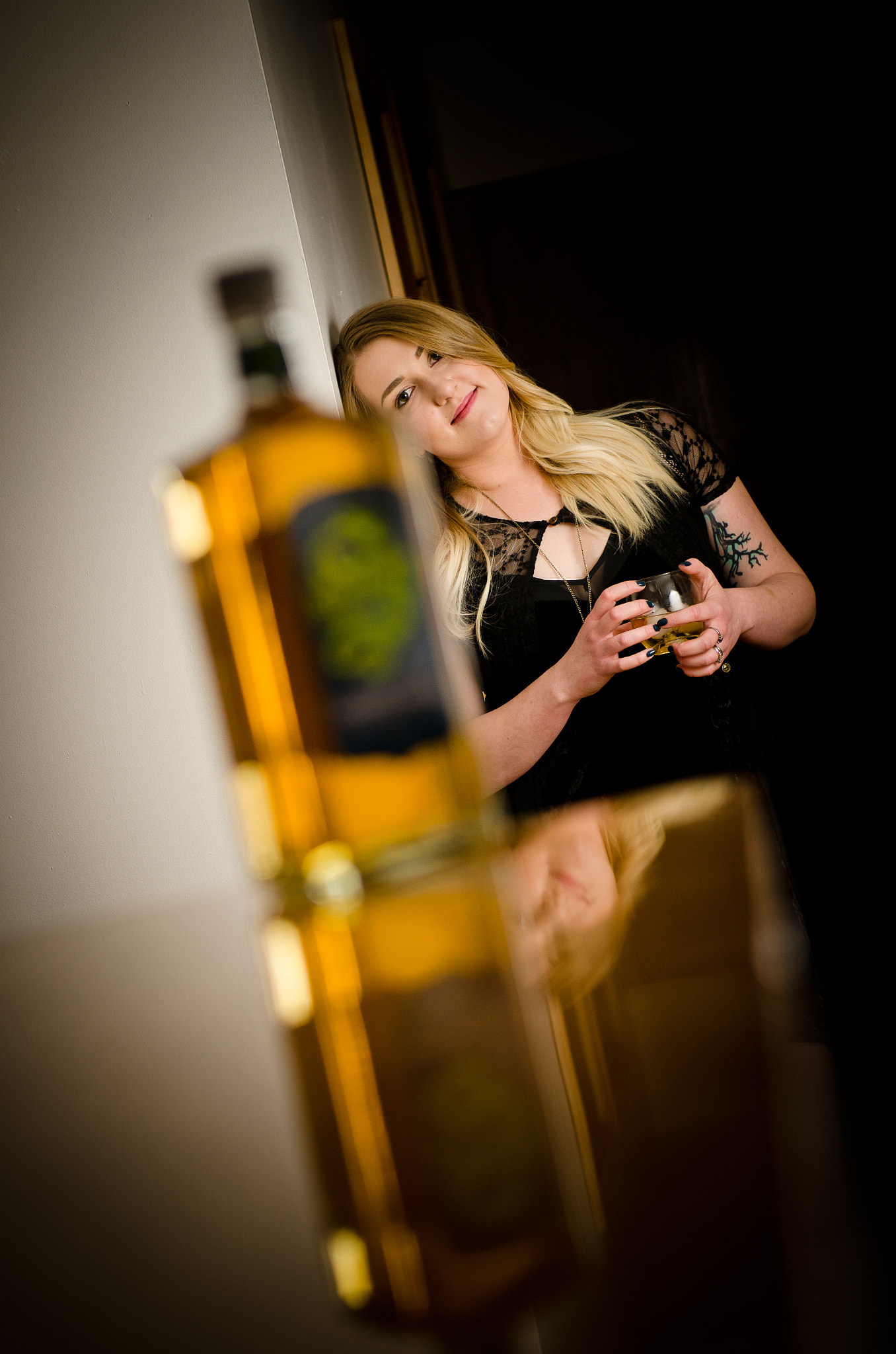 Nikon AF-S Nikkor 24-70mm F2.8G ED sample photo. Sinfire whiskey boudoir shoot photography
