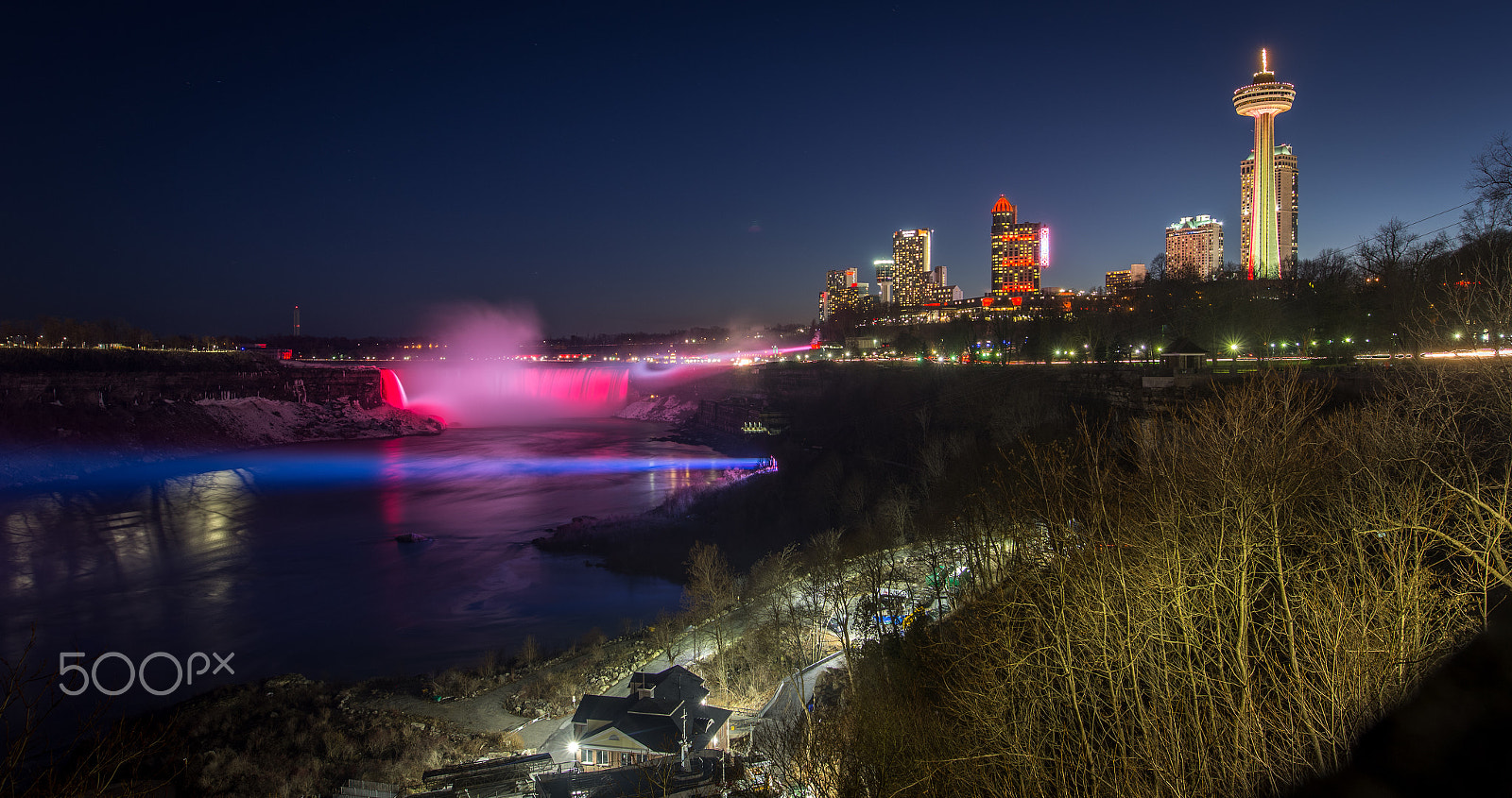 Canon EOS 6D sample photo. Niagara falls⏐night skyline photography