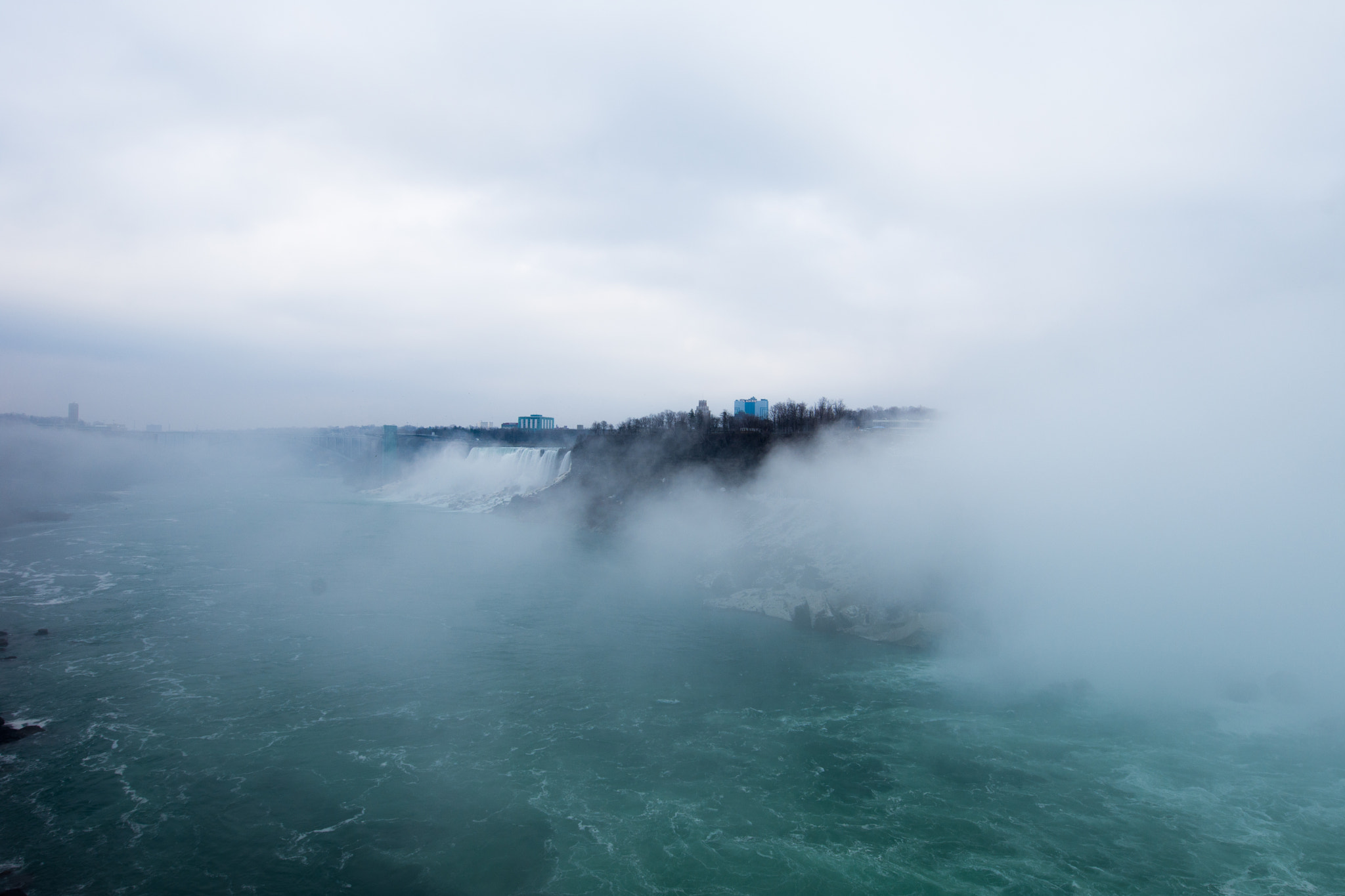 Sigma 12-24mm F4.5-5.6 II DG HSM sample photo. Niagara falls in fog photography