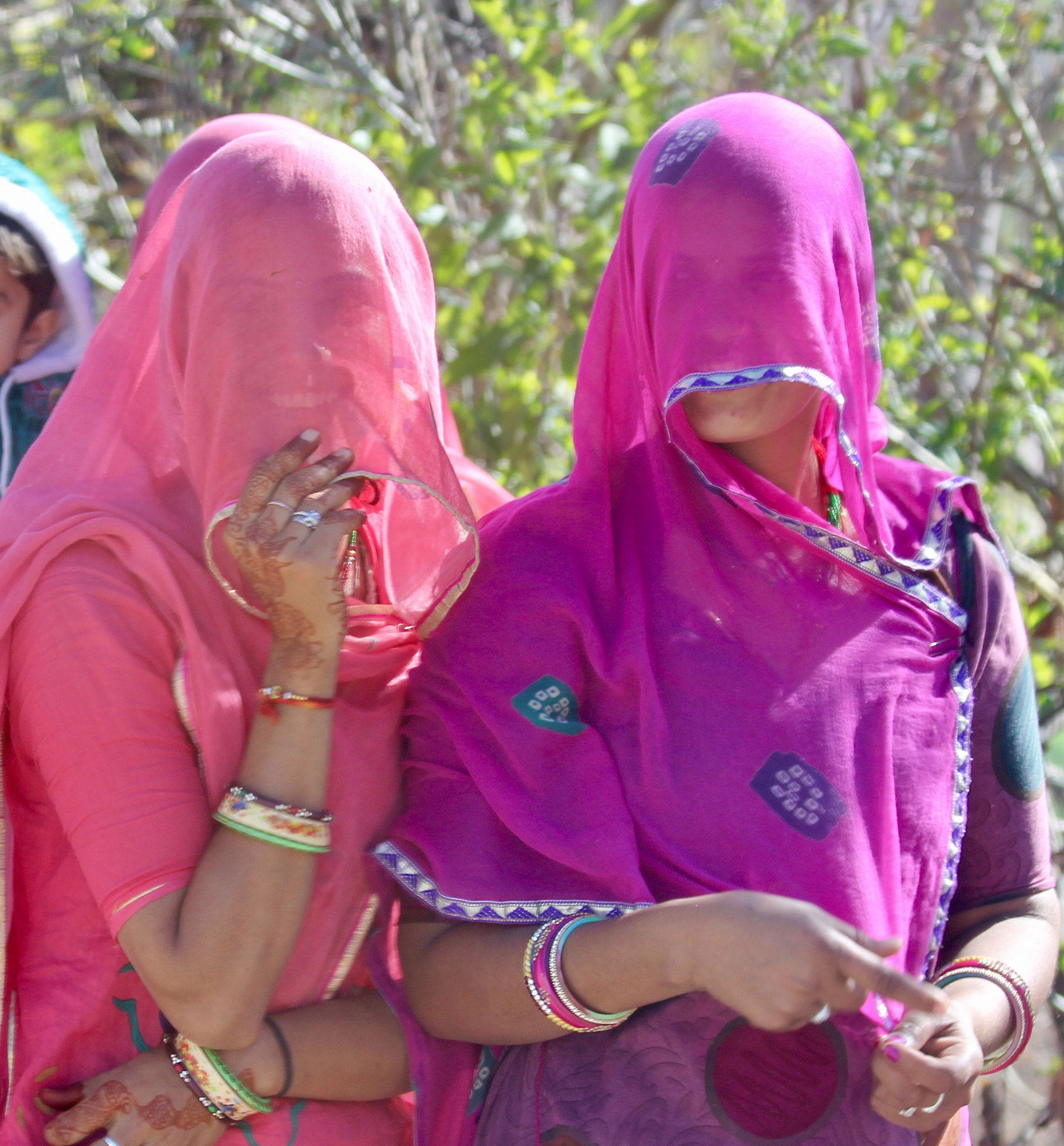 Canon EF 70-300mm F4-5.6 IS USM sample photo. Girls at an indian wedding photography