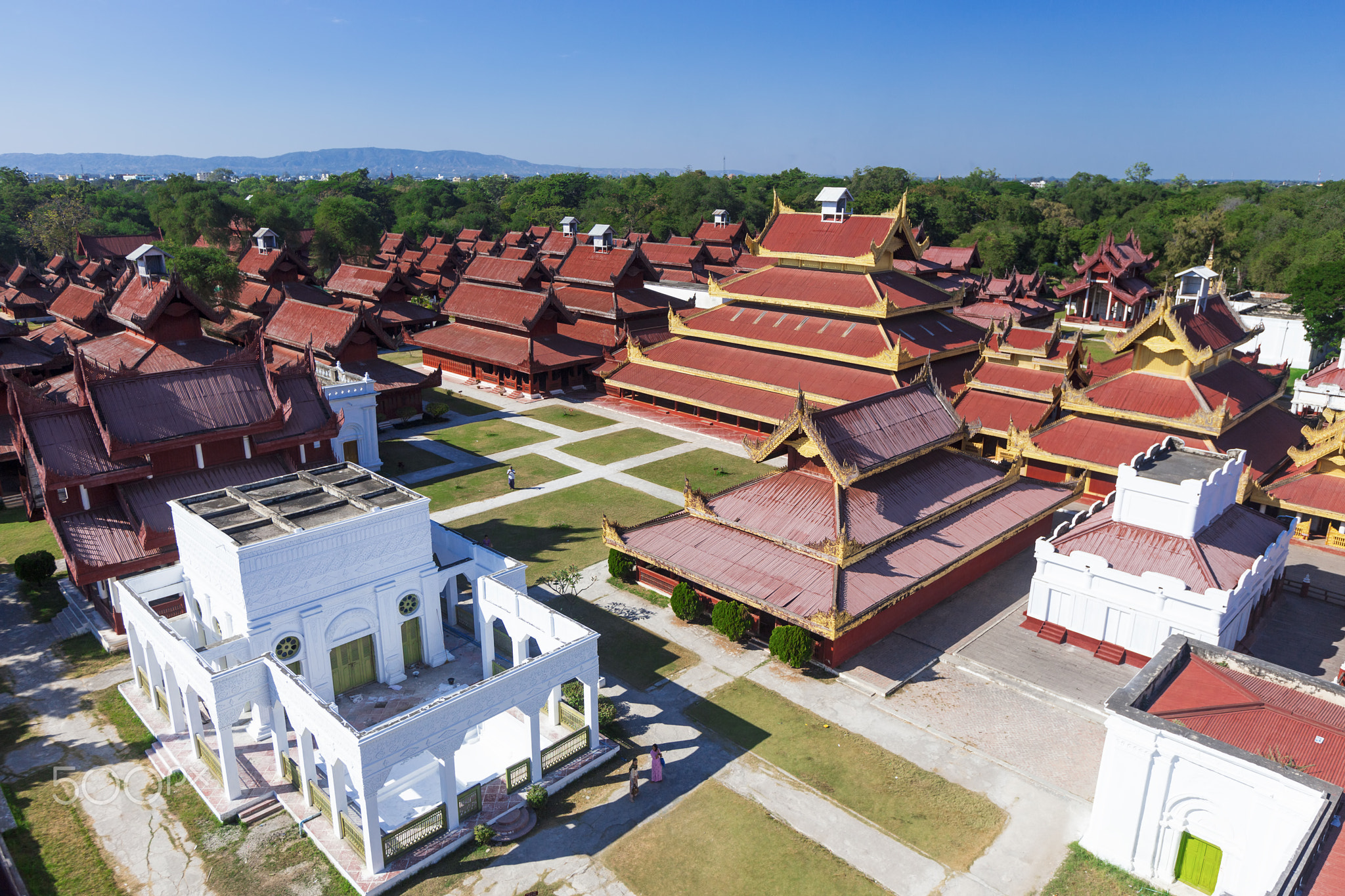 Mandalay Palace Aerial View